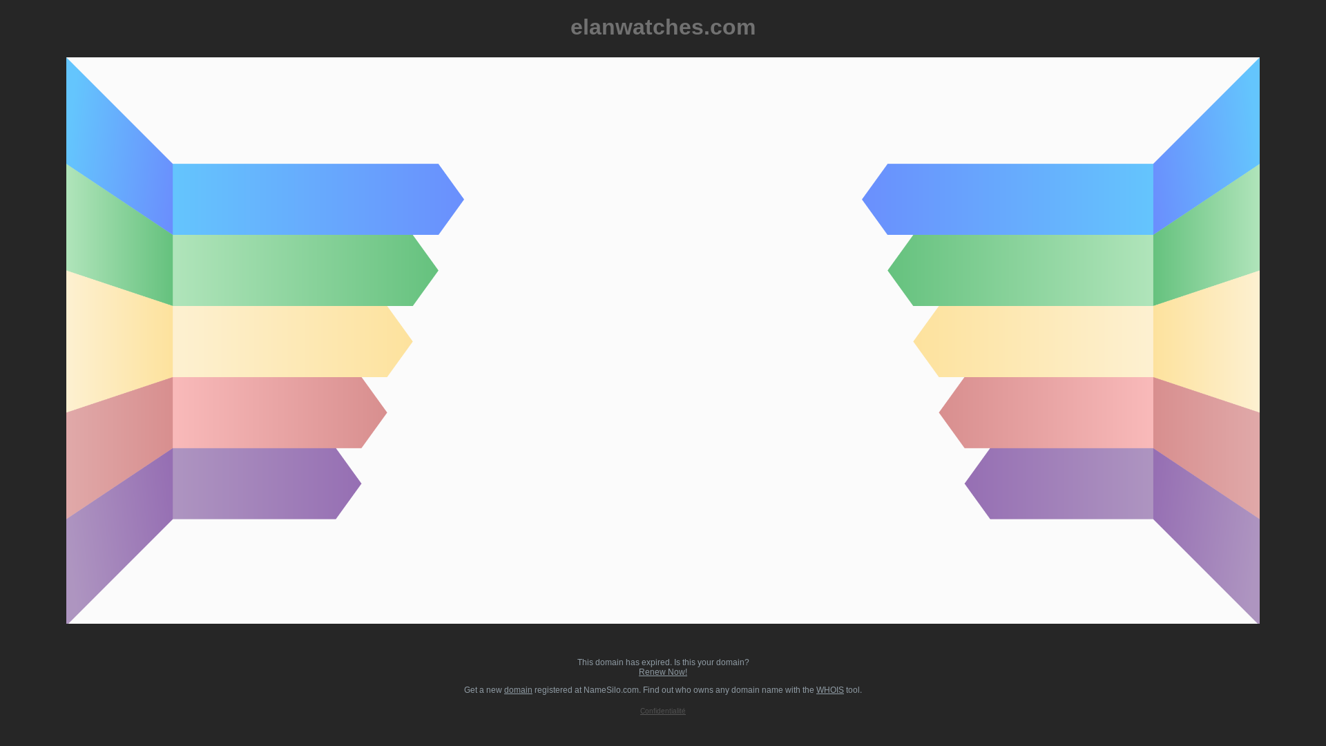 website screenshot of https://elanwatches.com/