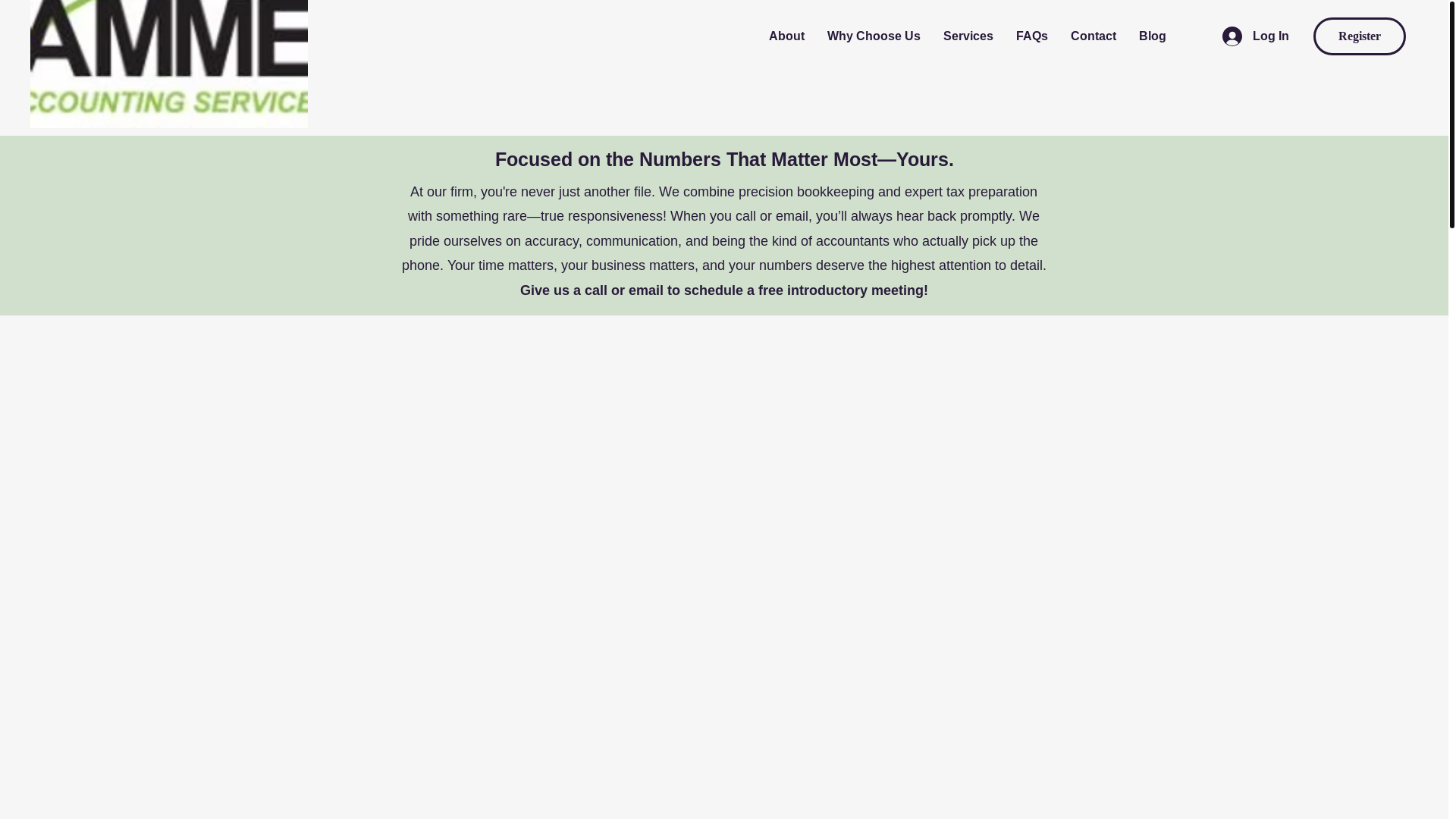 website screenshot of https://kammeraccountingservices.com/