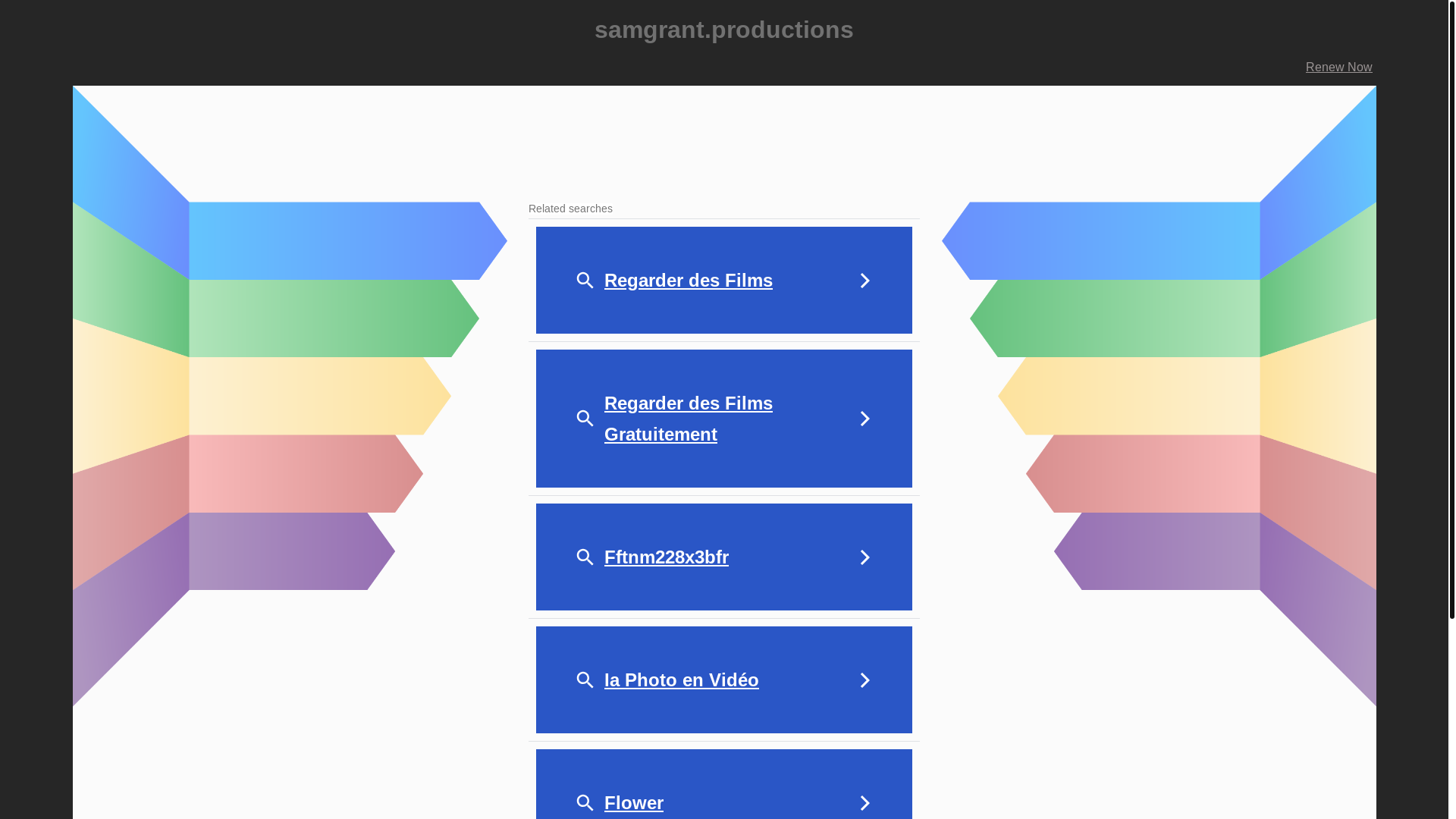 website screenshot of https://samgrant.productions/