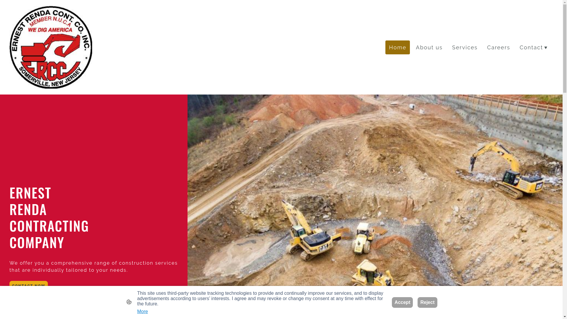 website screenshot of https://rendacontracting.com/