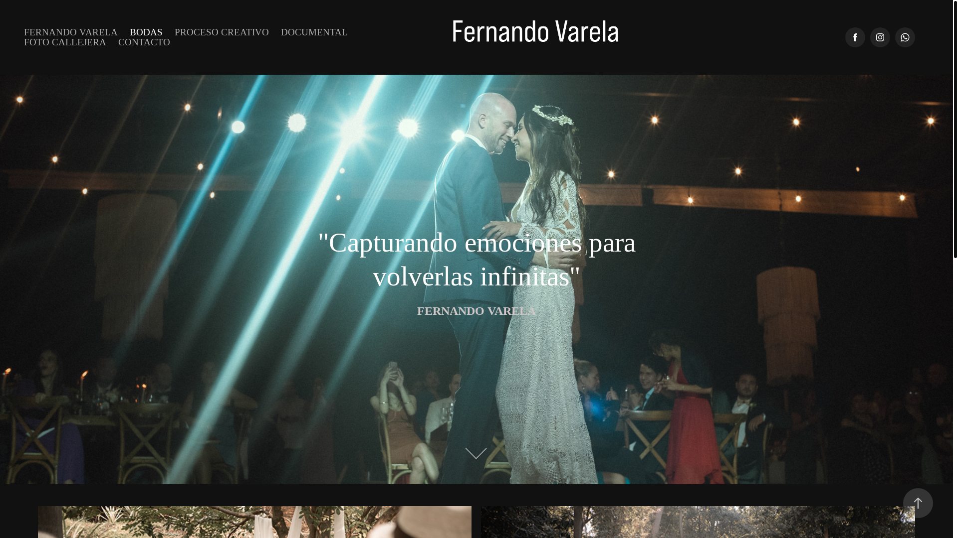 website screenshot of https://fervarela.art/