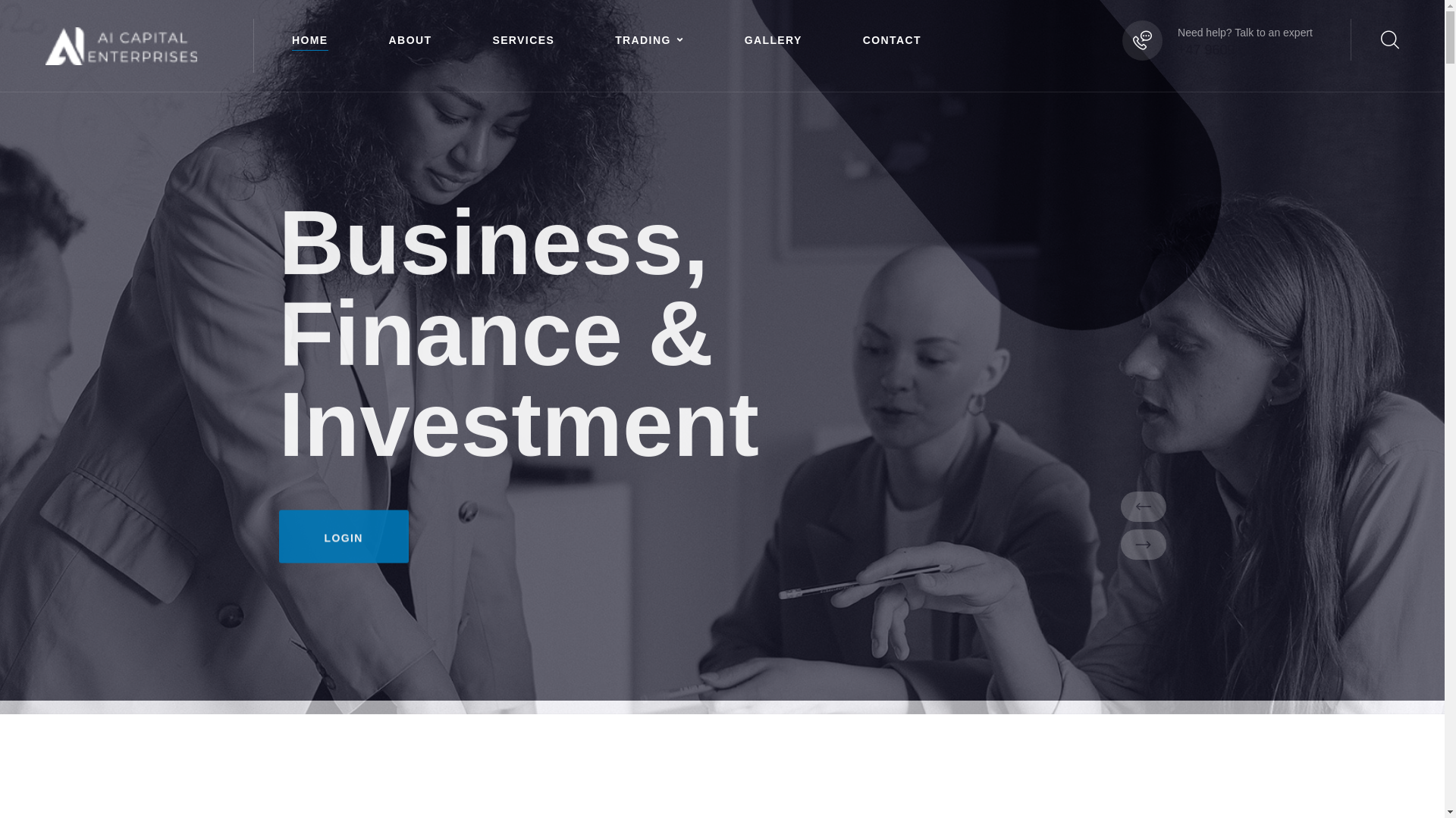 website screenshot of http://aicapitalenterprises.com/