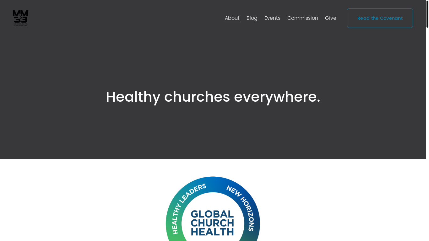 website screenshot of https://globalchurchhealth.info/