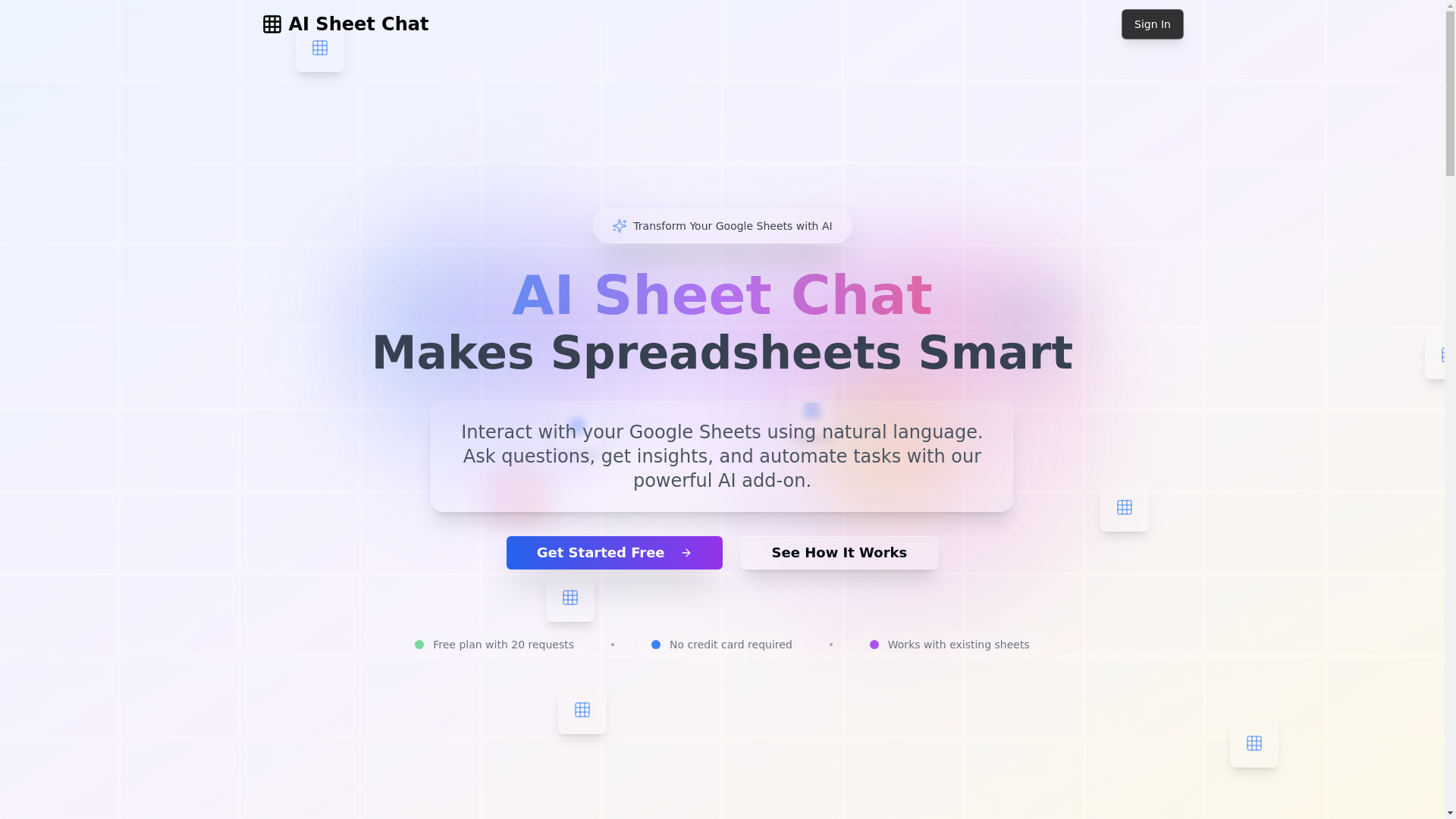 website screenshot of https://aisheetchat.xyz/