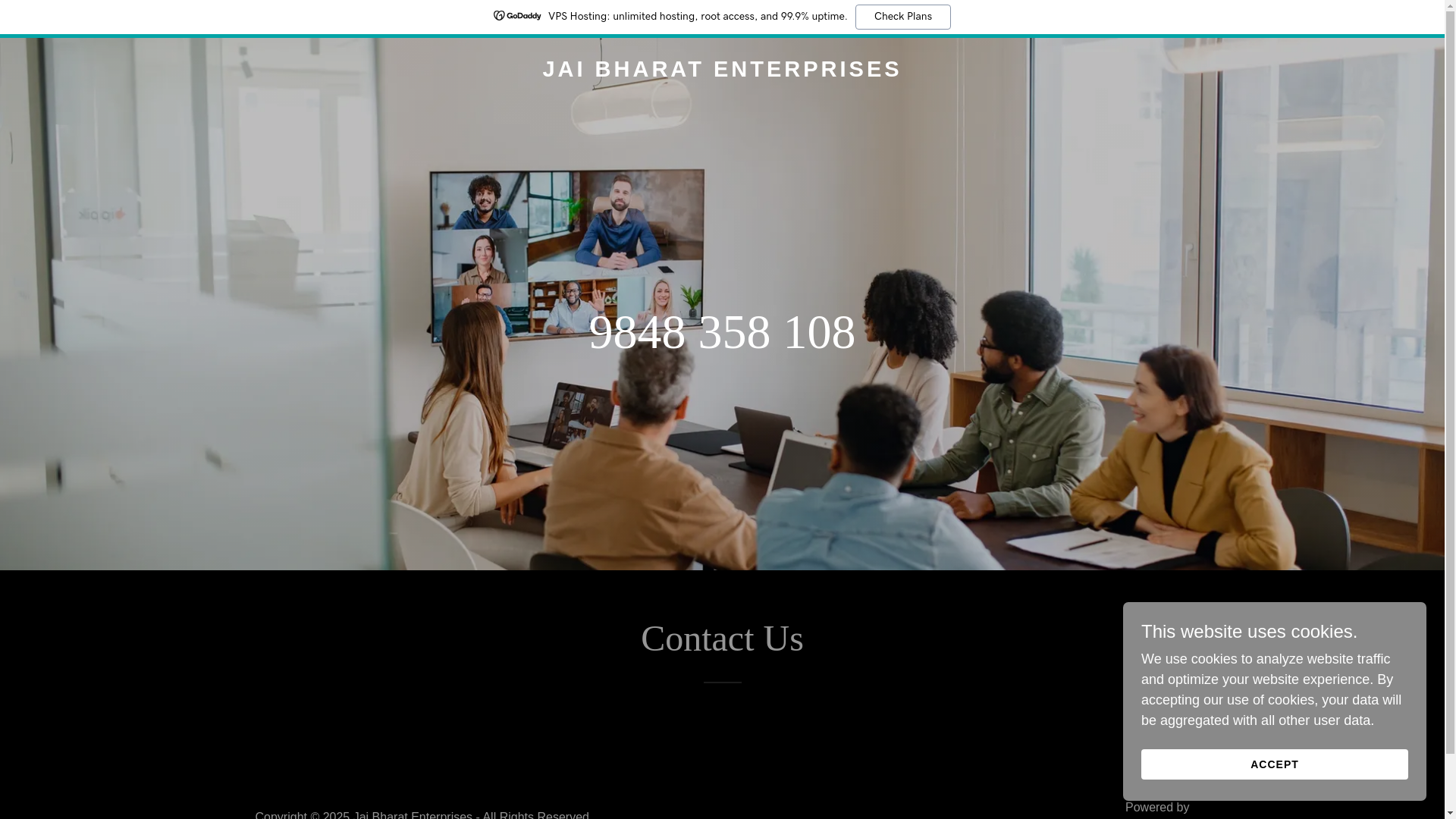 website screenshot of https://jaibharat.enterprises/