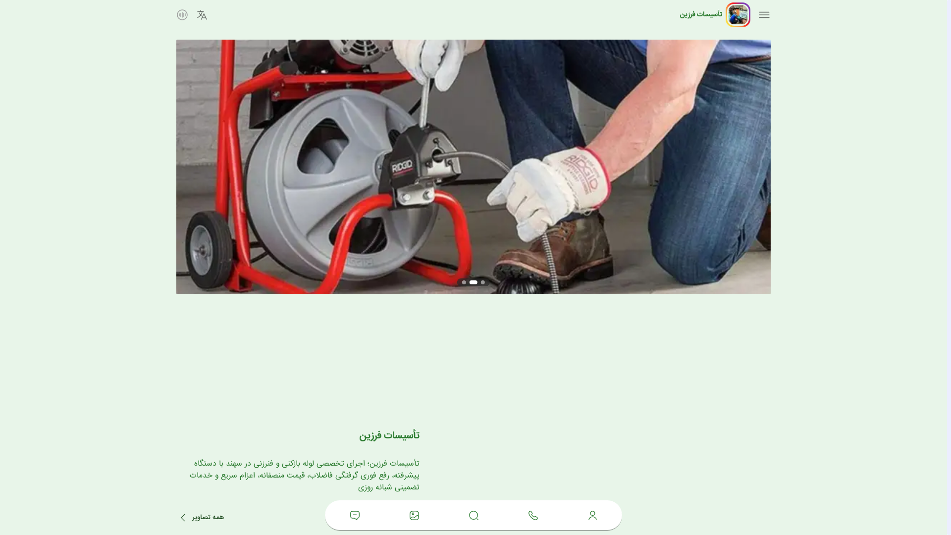 website screenshot of https://loolebazkonifarzin.ir/
