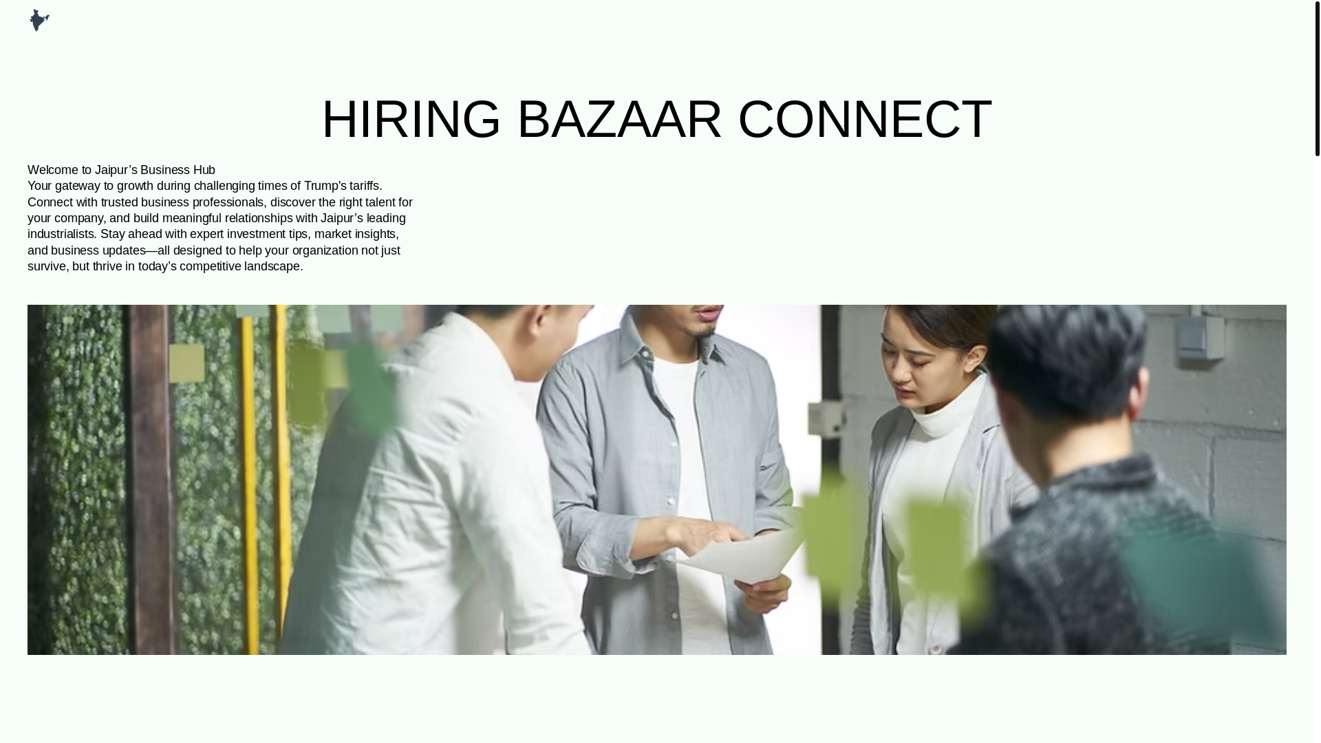 website screenshot of https://hiringbazaarconnect.com/
