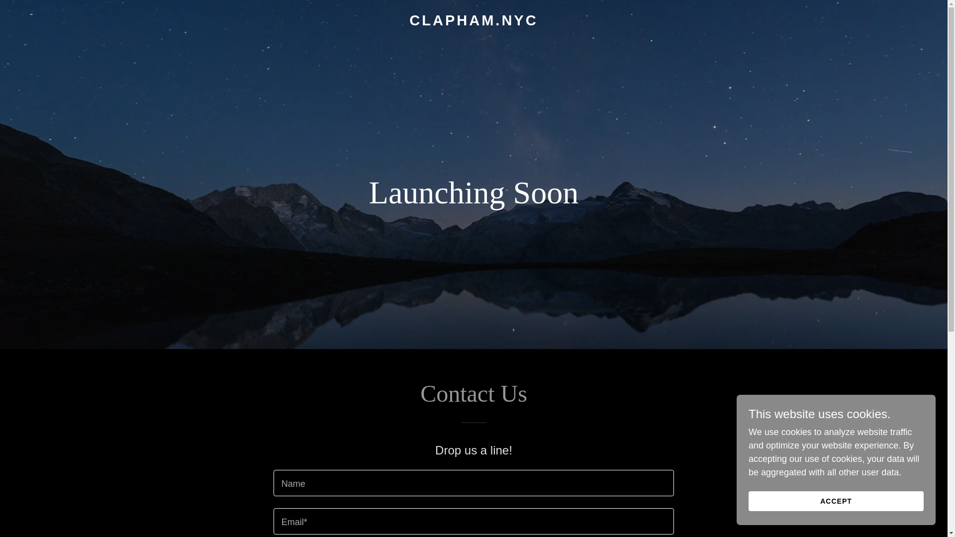 website screenshot of https://clapham.nyc/