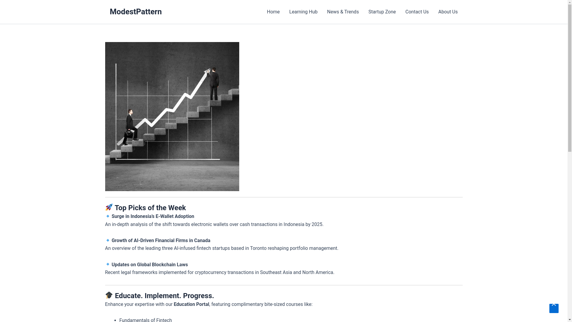 website screenshot of https://modestpattern.site/