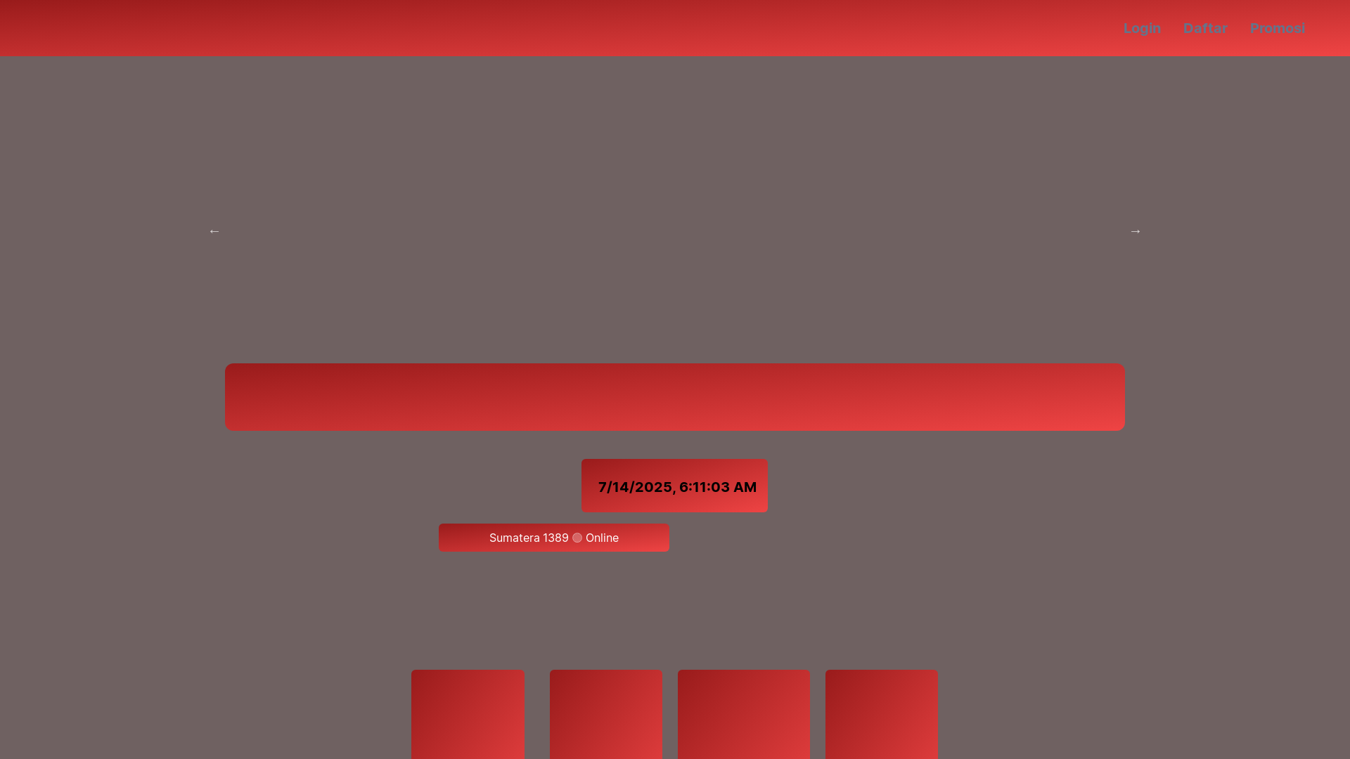 website screenshot of https://rtplapakmerah.biz/