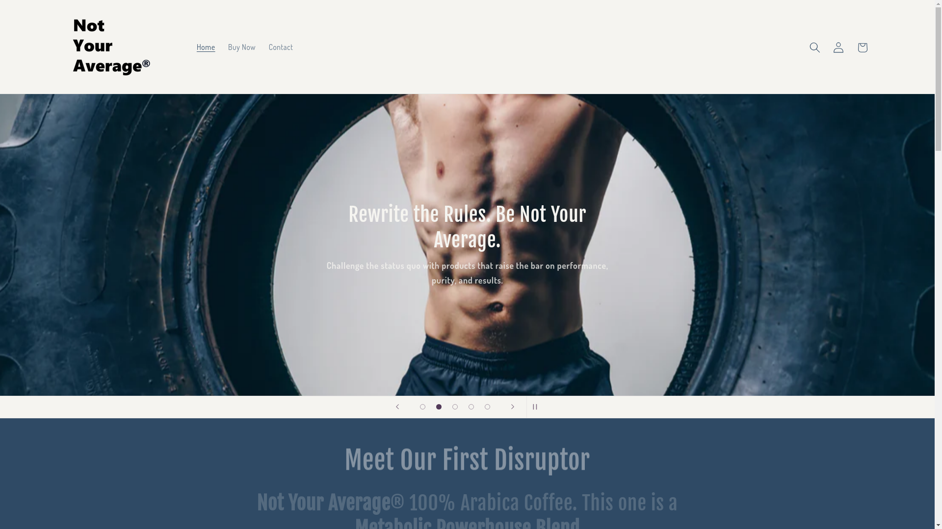 website screenshot of https://notyouraveragenutrition.com/