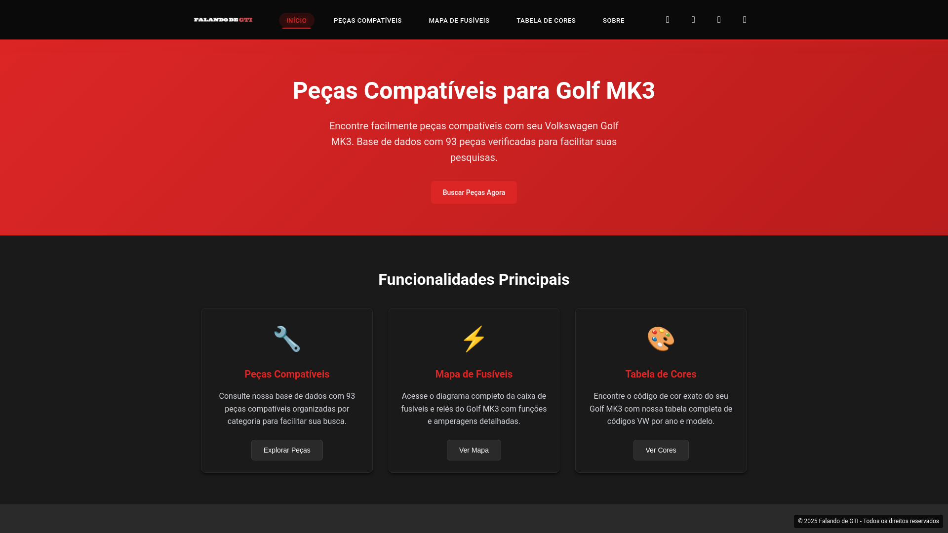 website screenshot of https://app-pecas-compativeis.pages.dev/