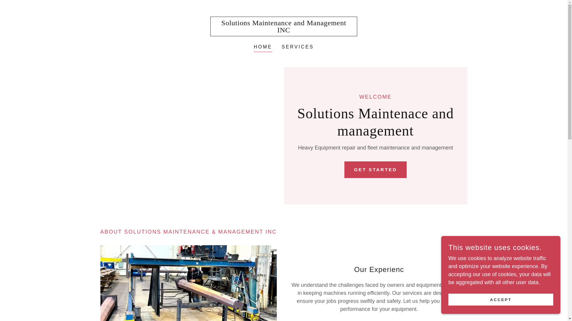 website screenshot of https://solutionsmaintenace.com/