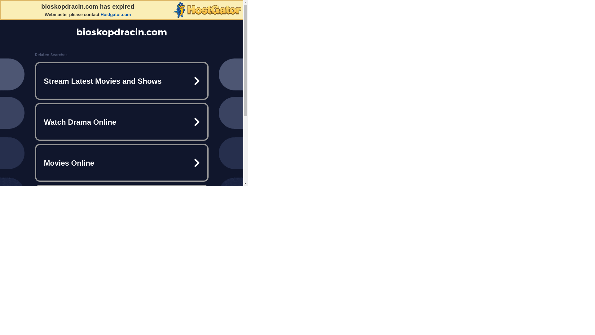 website screenshot of https://bioskopdracin.com/