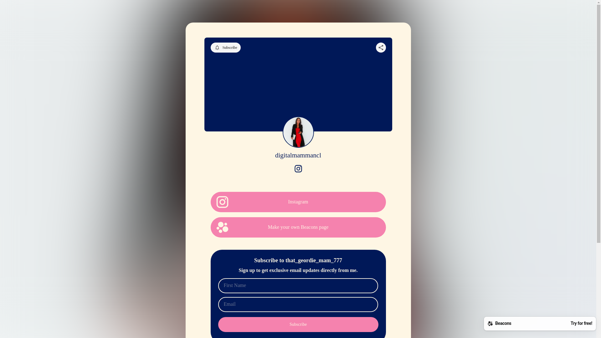 website screenshot of https://thatgeordiemam777.com/