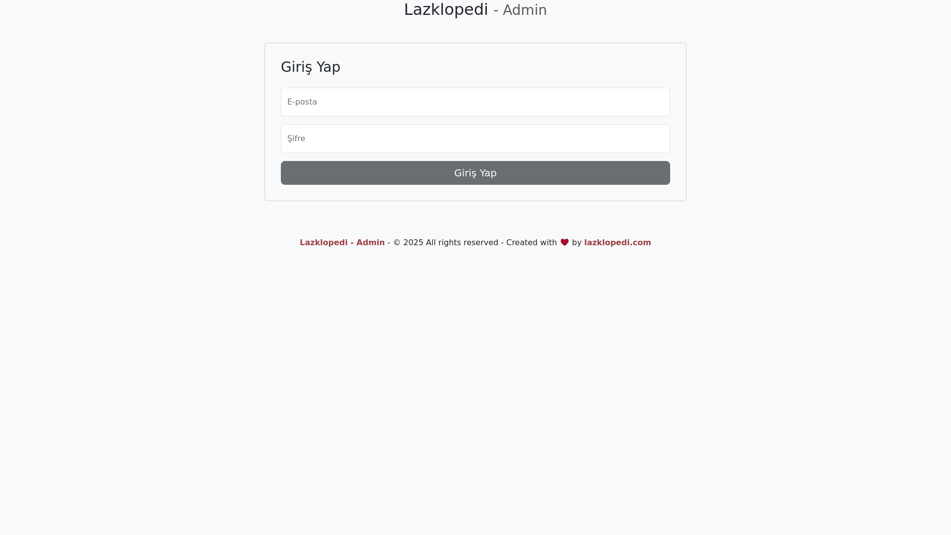 website screenshot of https://lazklopedi-admin-frontend-dev.pages.dev/
