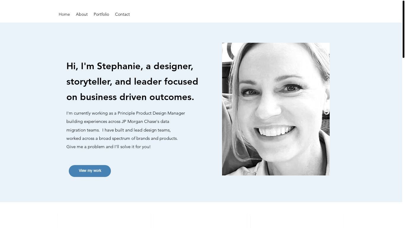 website screenshot of https://stephanie-german.com/