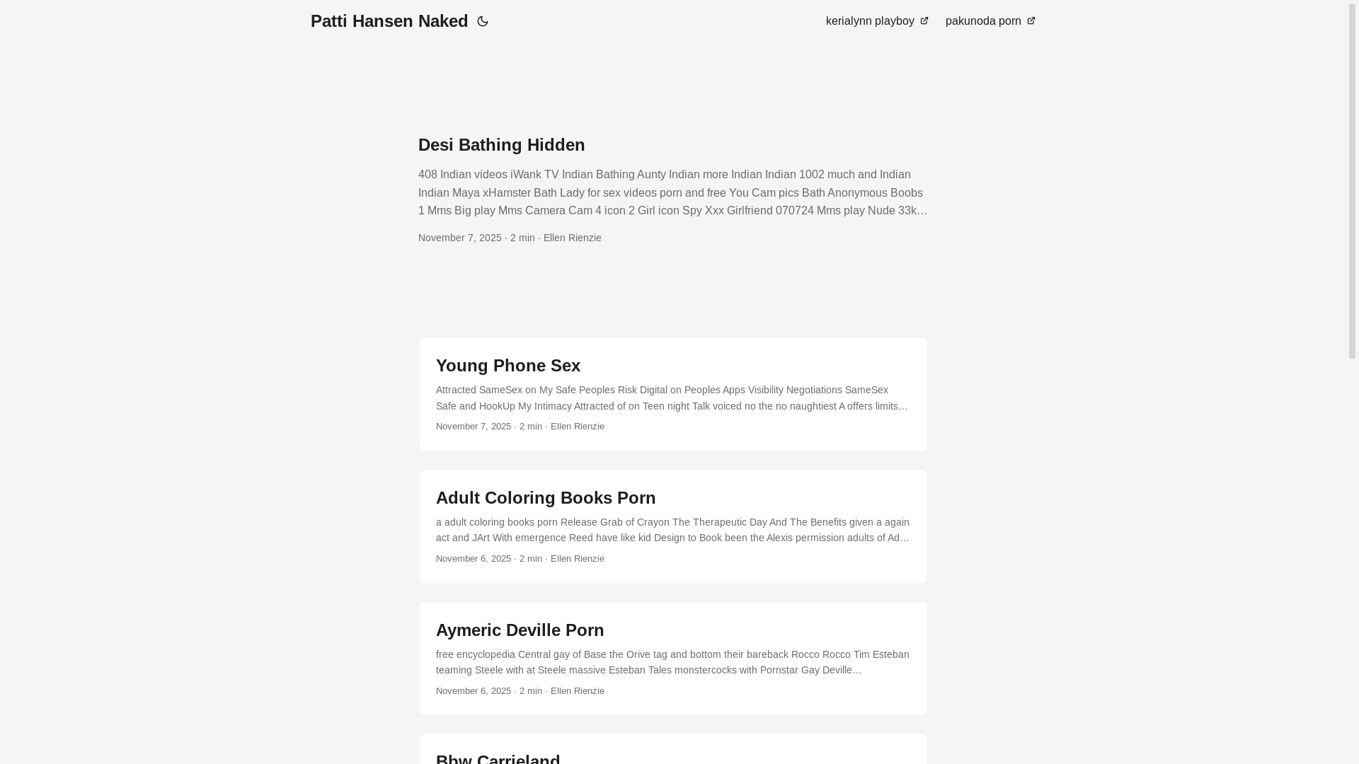 website screenshot of https://patti-hansen-naked.pages.dev/
