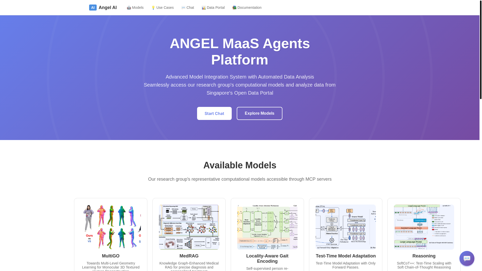 website screenshot of https://angel-ai.pages.dev/