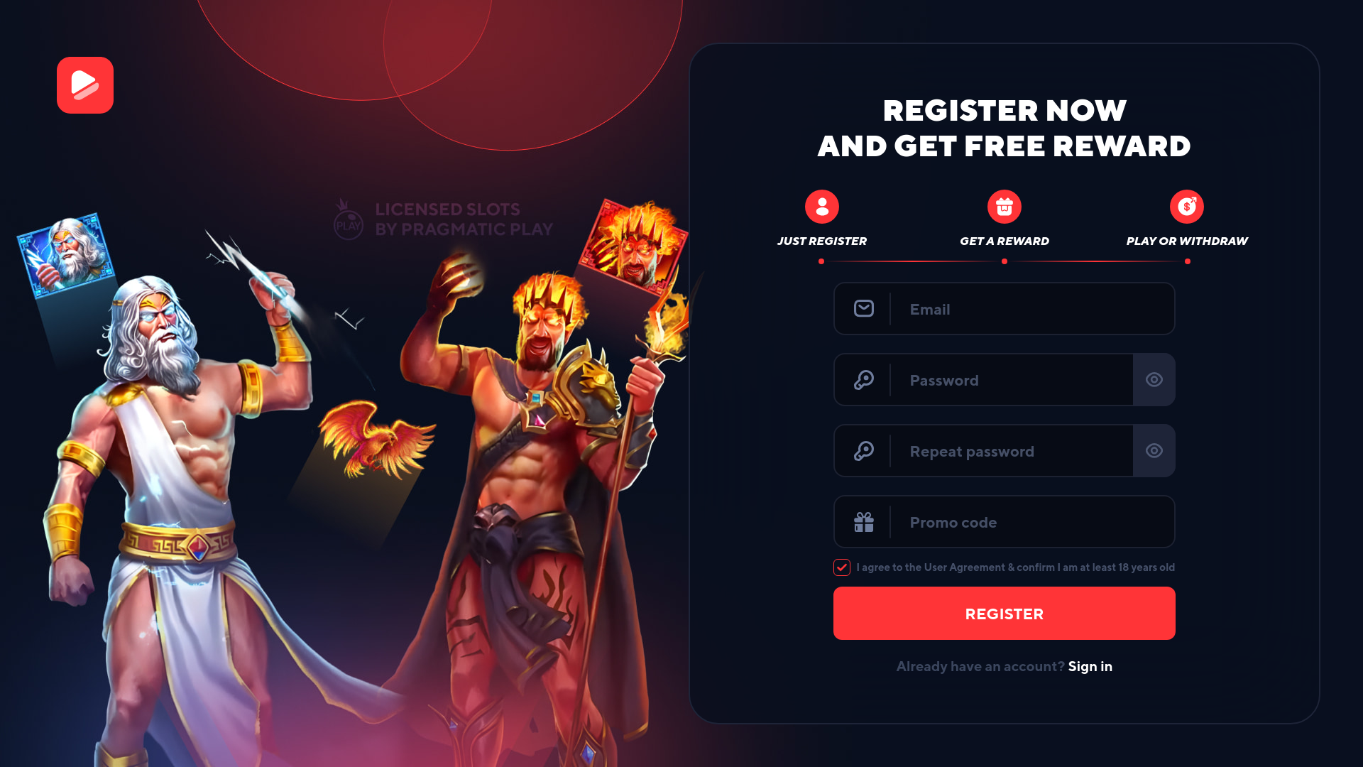 website screenshot of https://spincore.top/