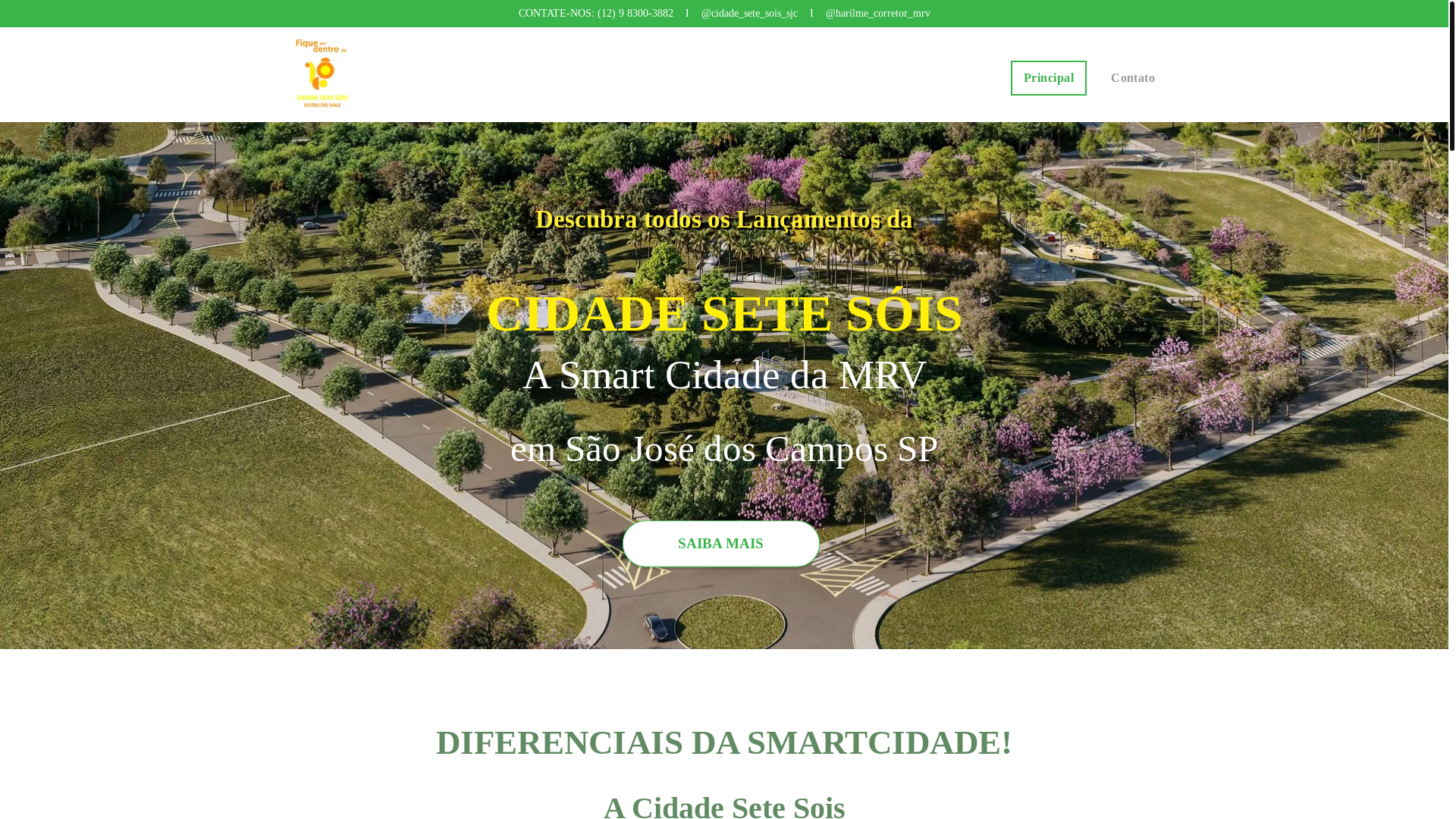 website screenshot of https://smartcidadesjc.com.br/
