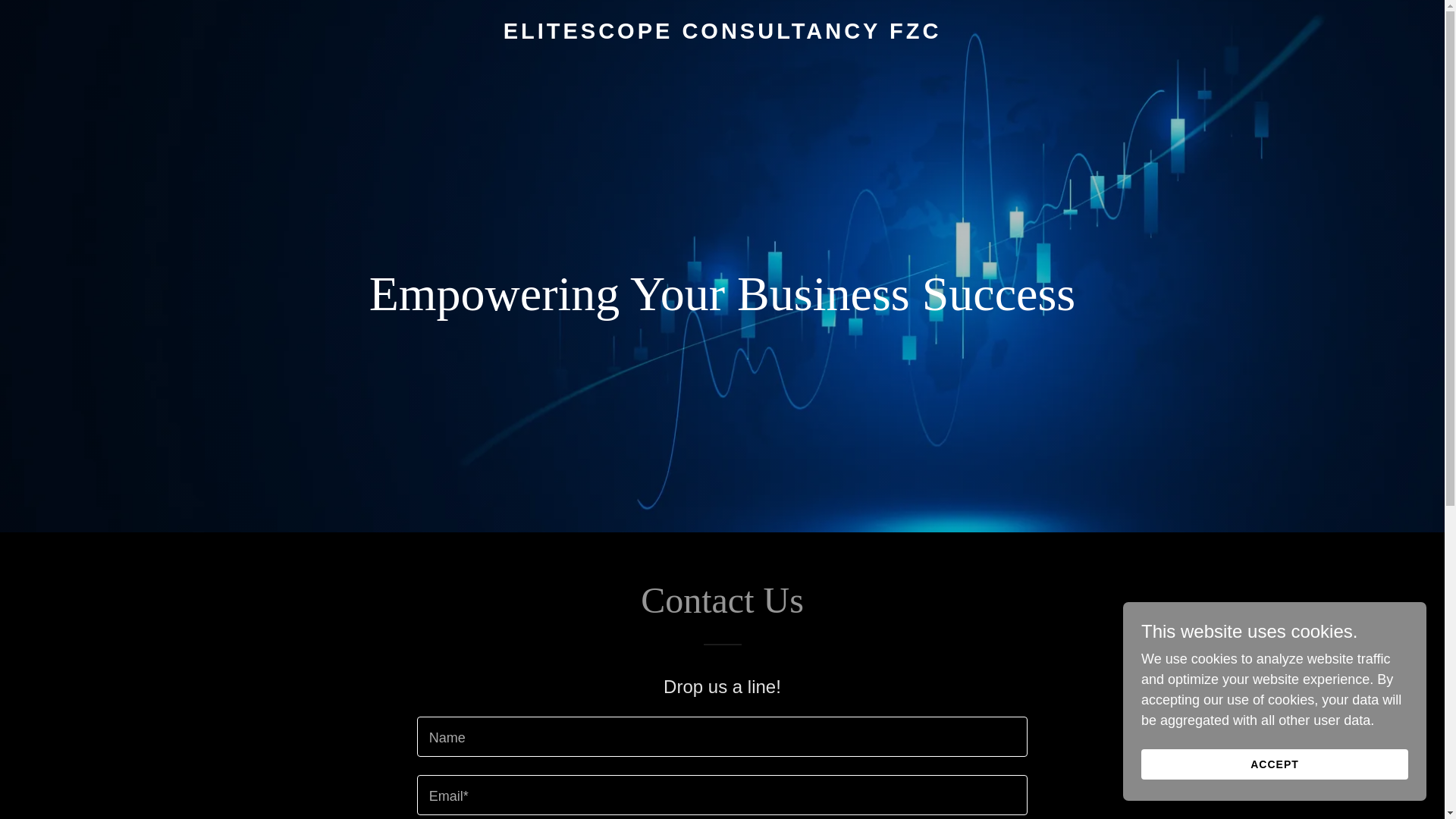 website screenshot of https://elitescopeuae.com/