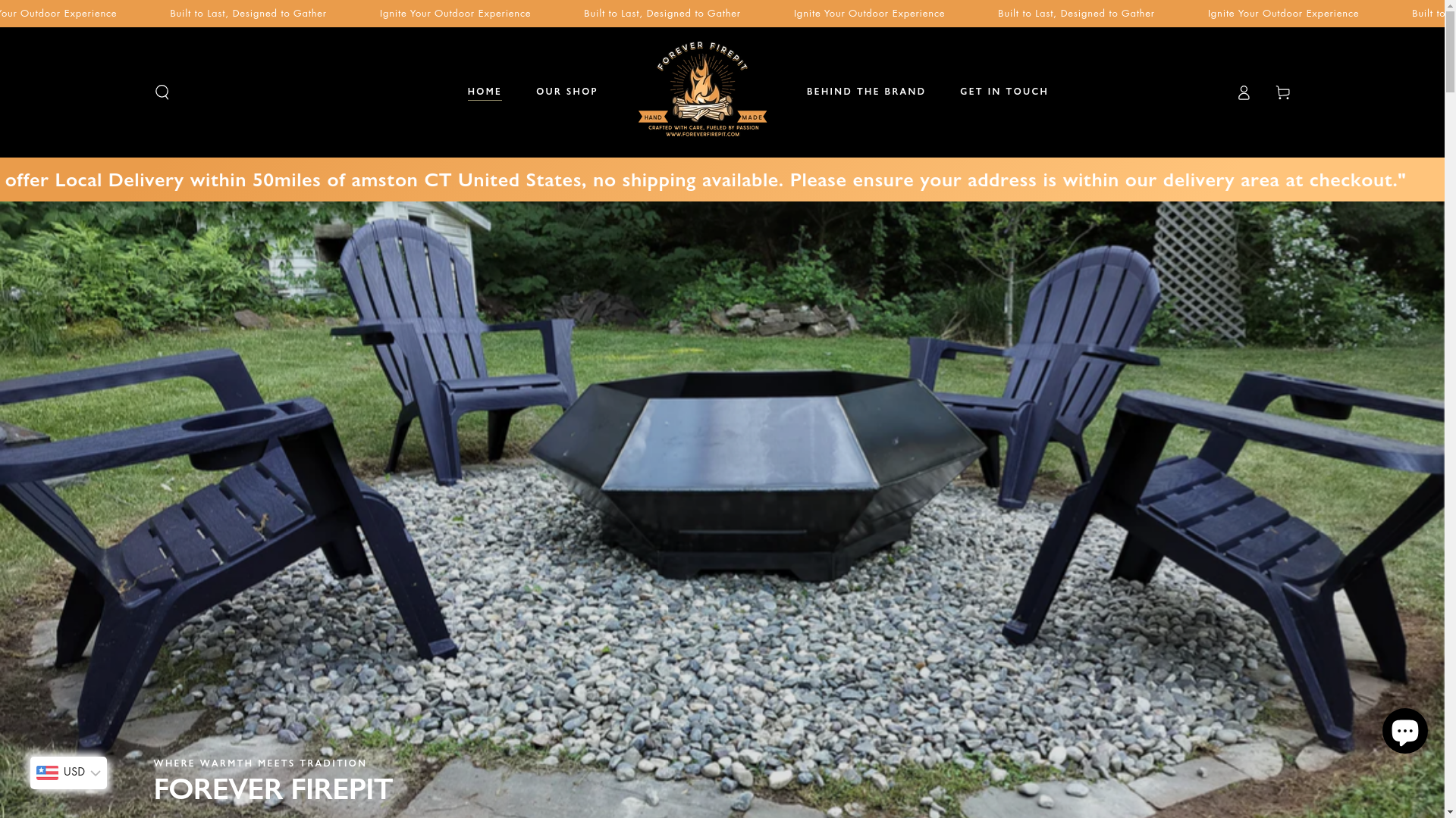 website screenshot of https://firepitcooktop.com/