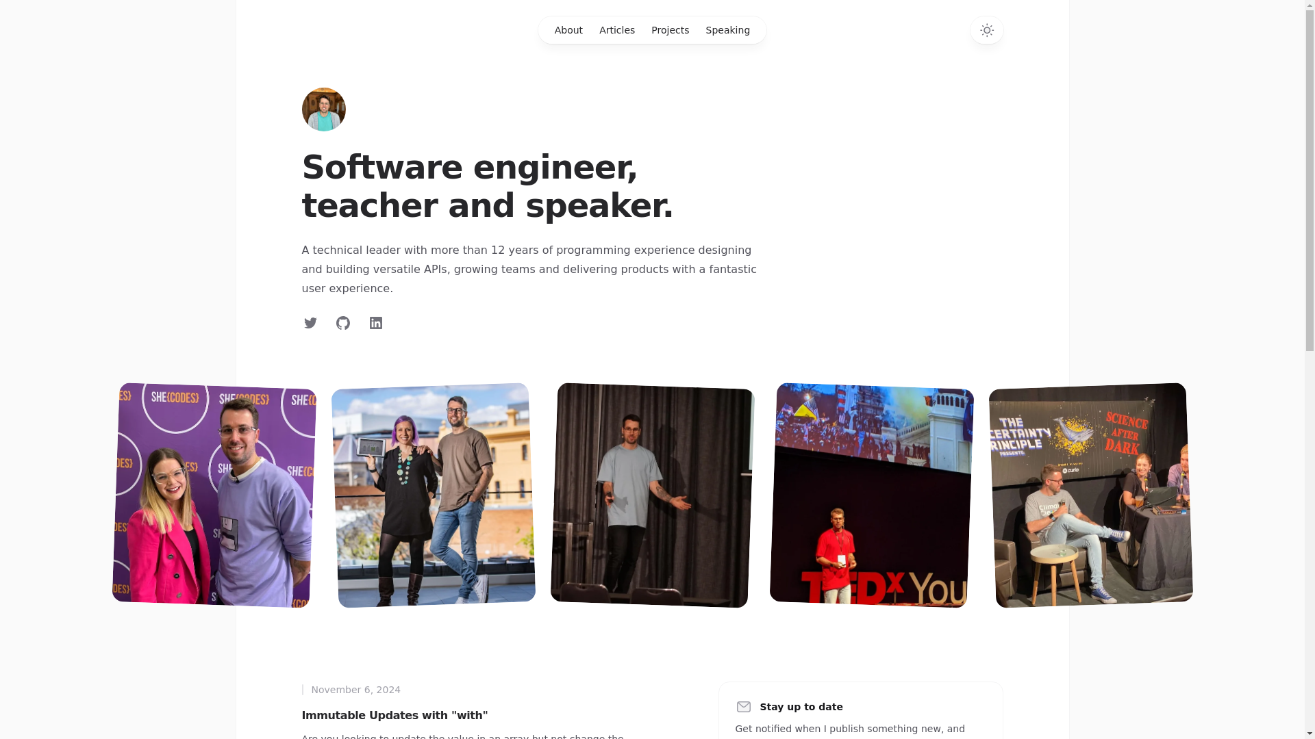 website screenshot of https://personal-website-1xp.pages.dev/