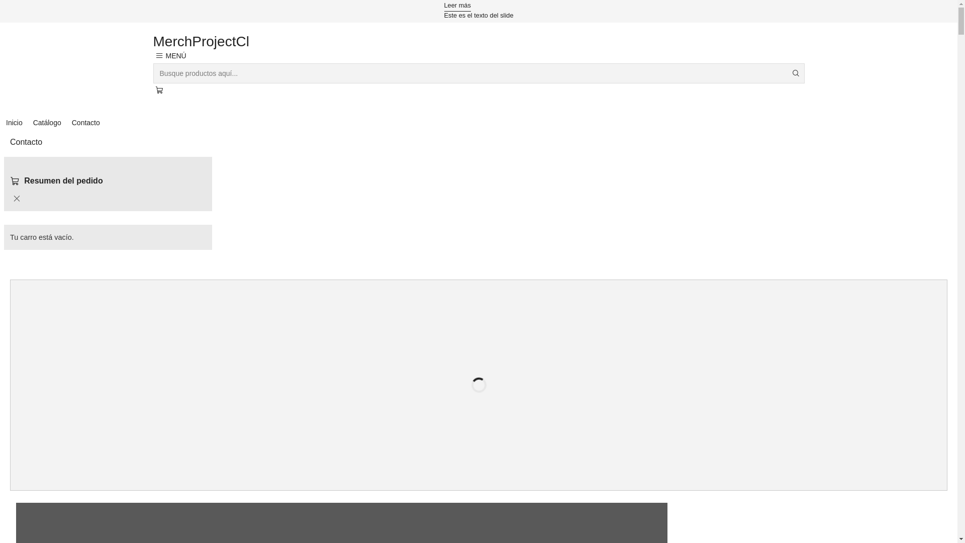 website screenshot of https://merchprojectcl.cl/