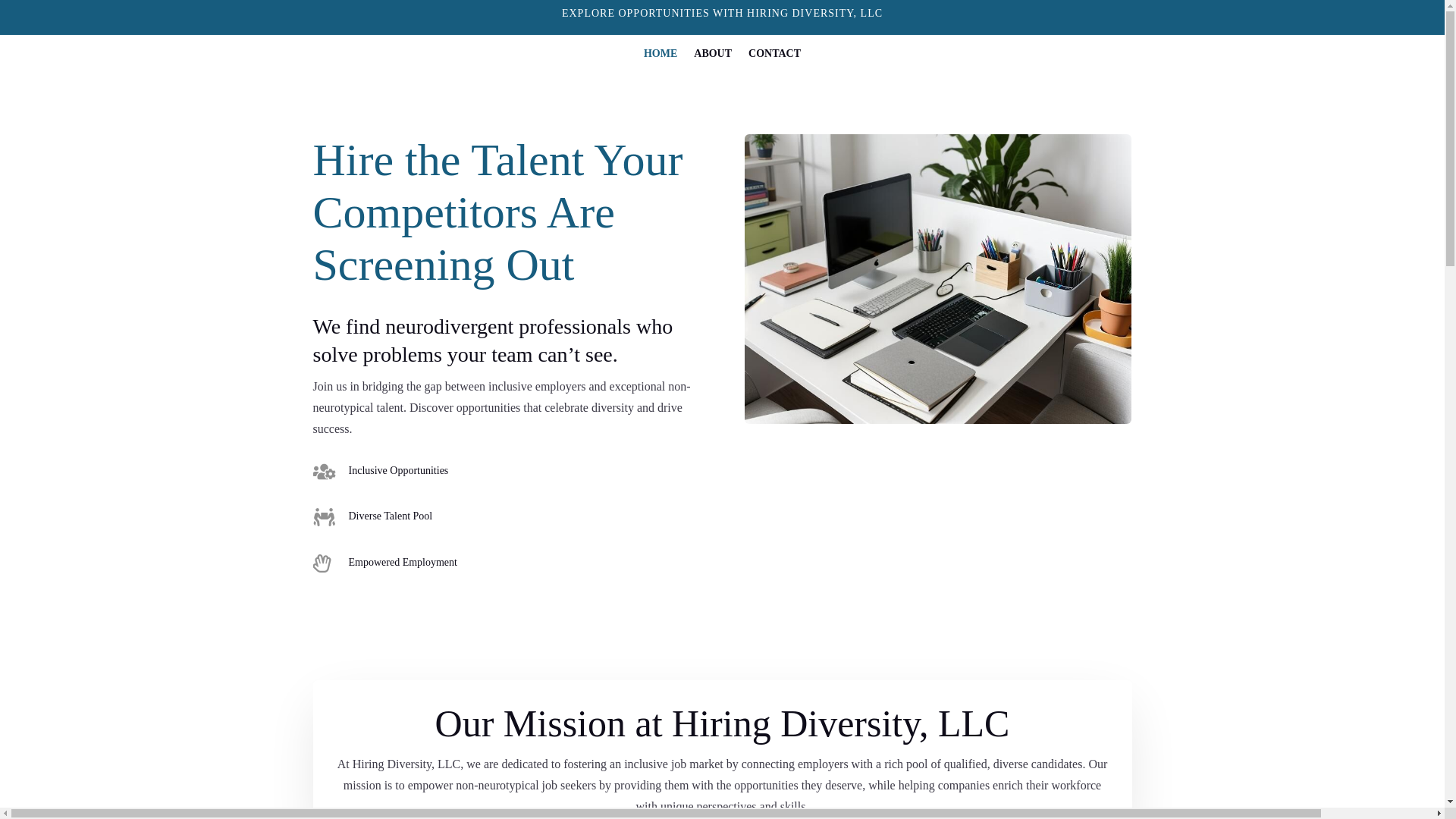 website screenshot of https://hiringdiversity.net/