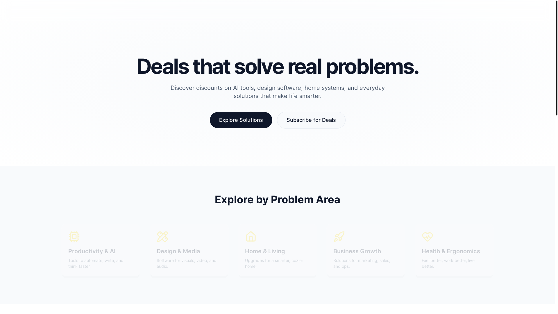 website screenshot of https://solution-deals.pages.dev/