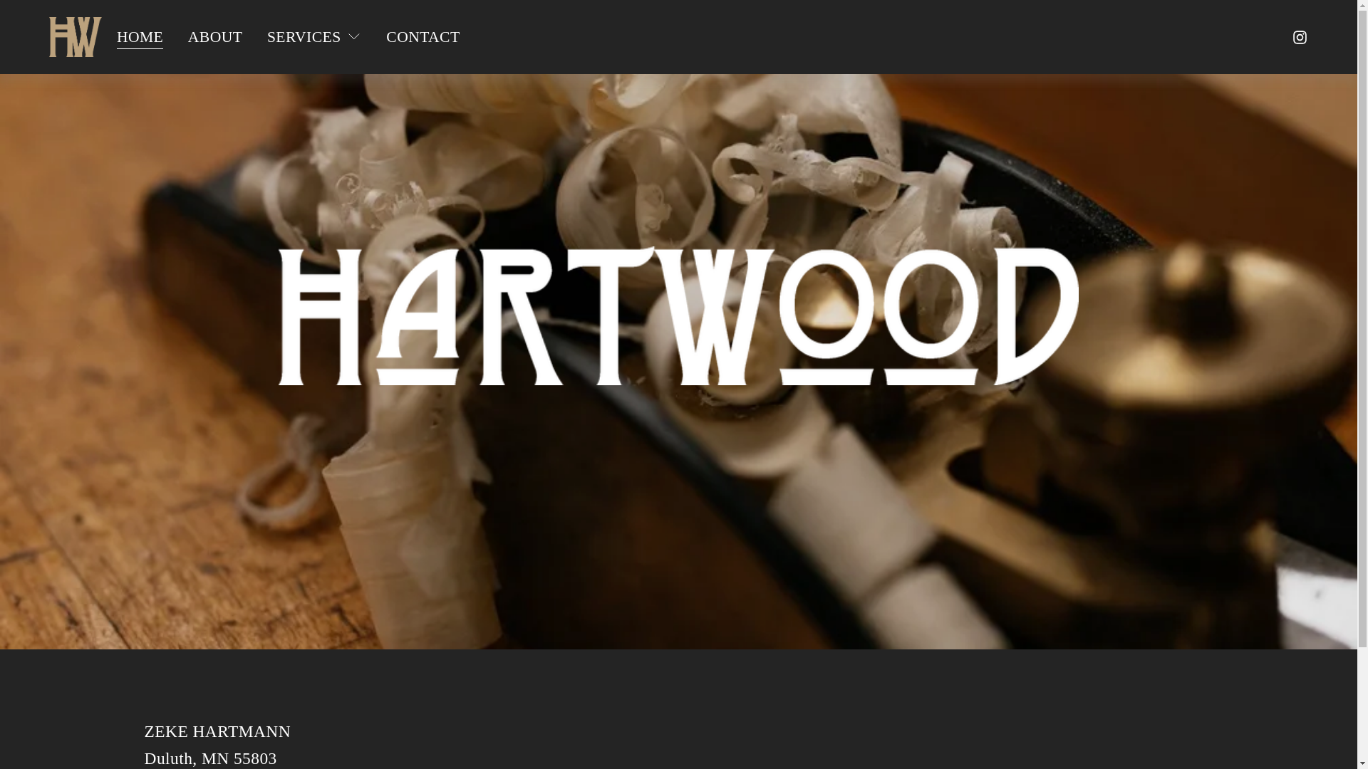 website screenshot of https://hartwoodmn.com/