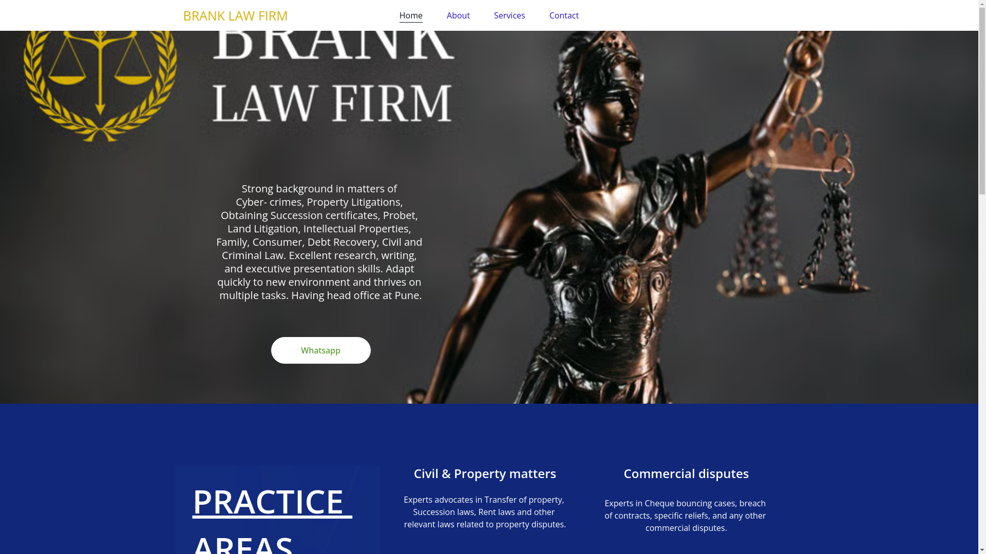 website screenshot of https://branklawfirm.com/