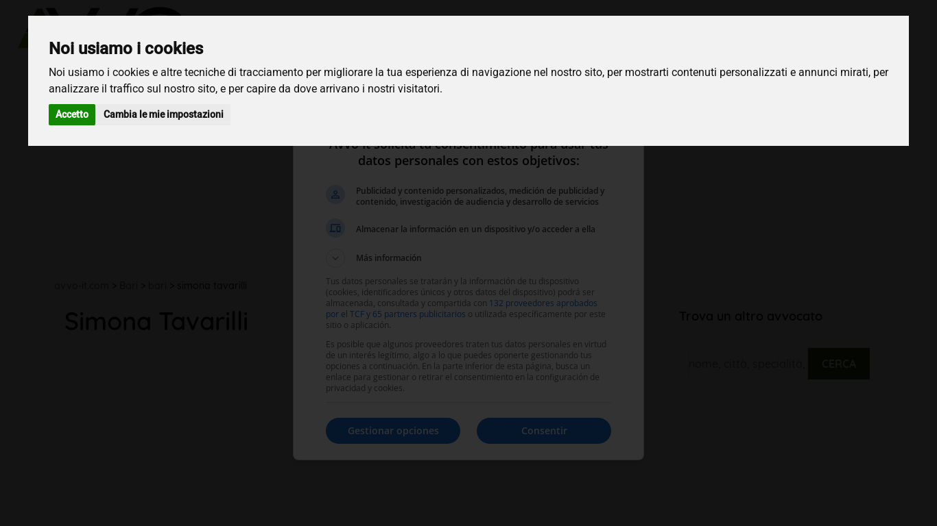 website screenshot of https://avvo-it.com/info/simona-tavarilli-bari