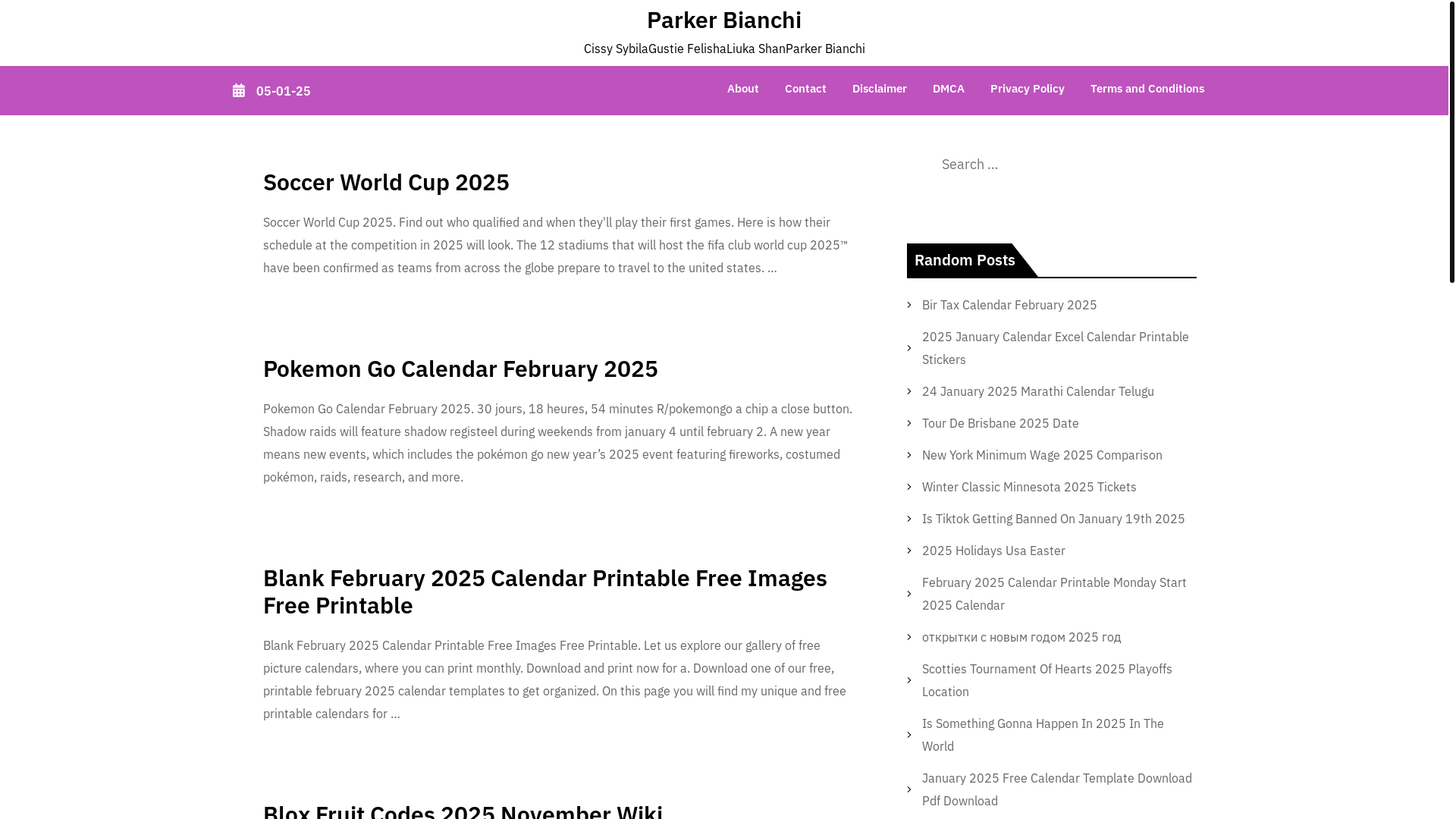 website screenshot of https://parkerbianchi.pages.dev/