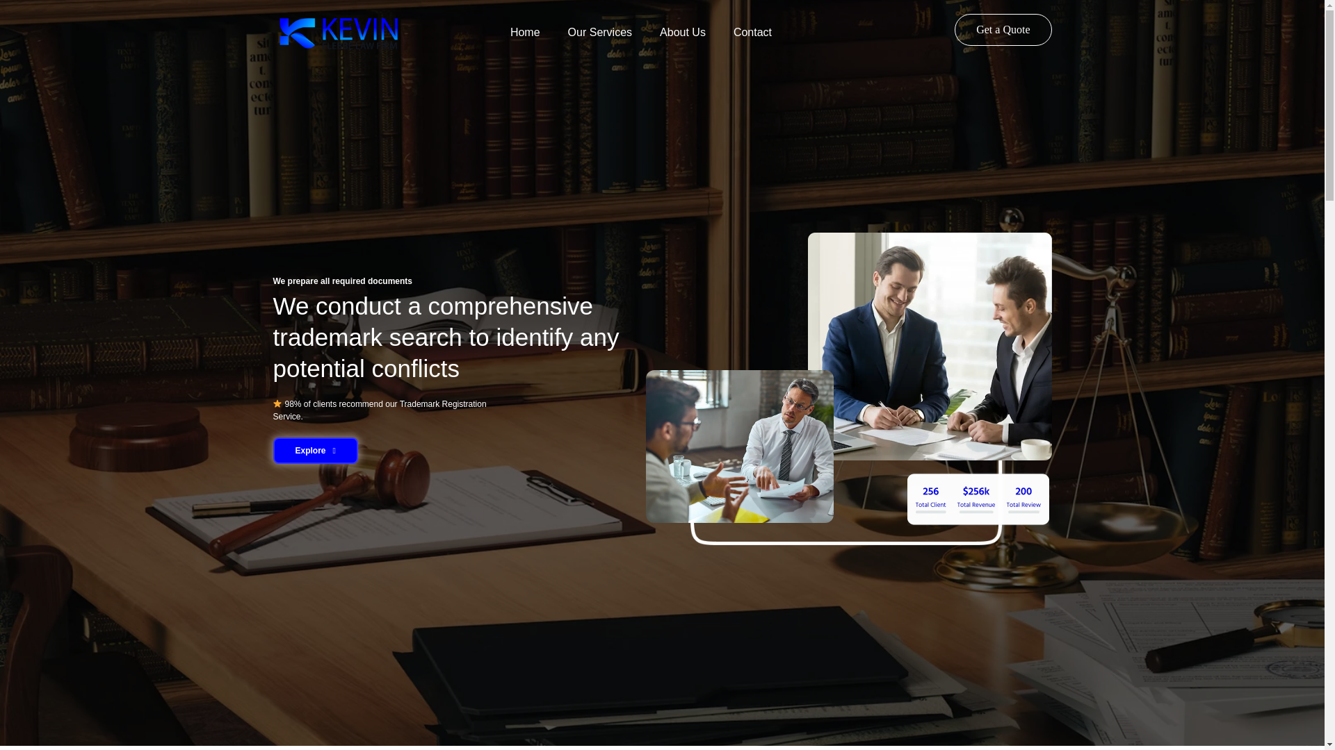 website screenshot of https://kevinflebbelawfirm.com/