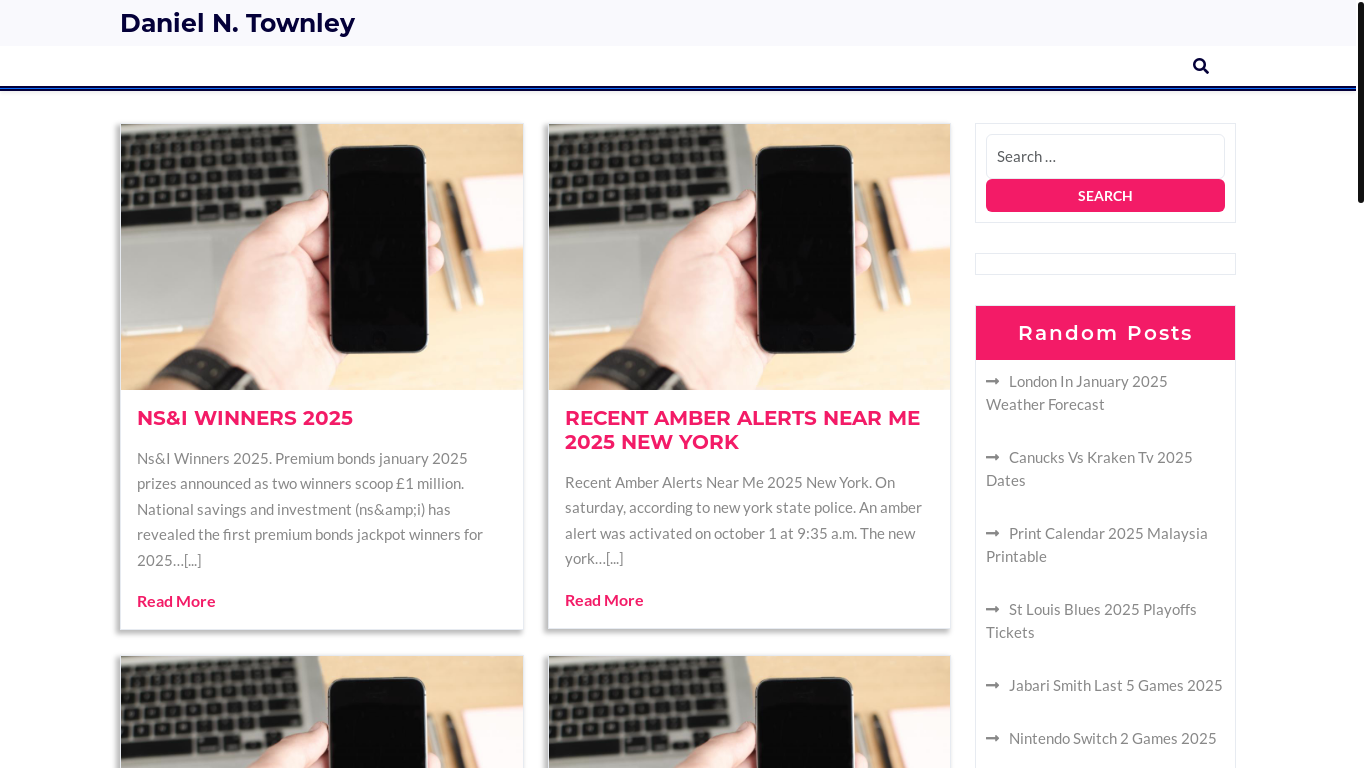 website screenshot of https://danieltownleyn.pages.dev/