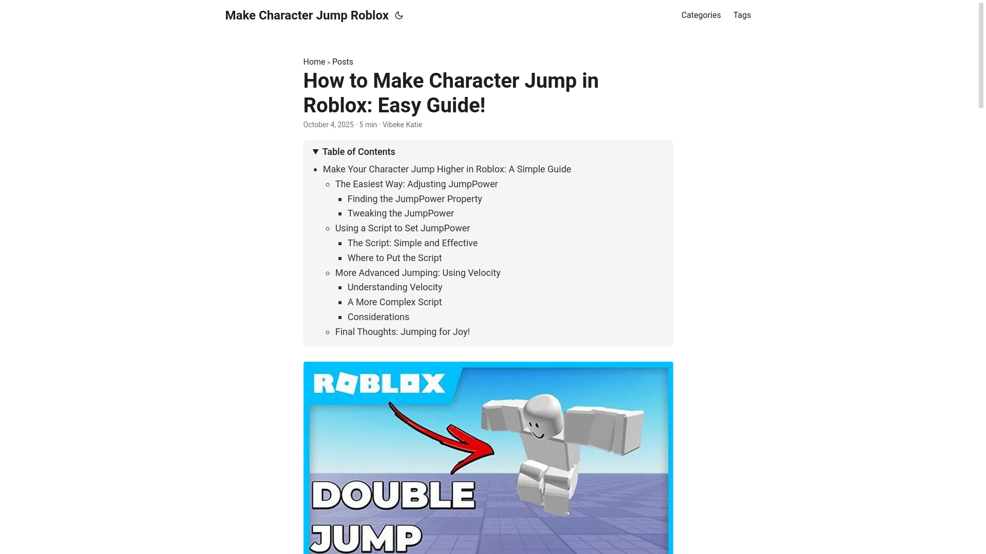 website screenshot of https://make-character-jump-roblox.pages.dev/