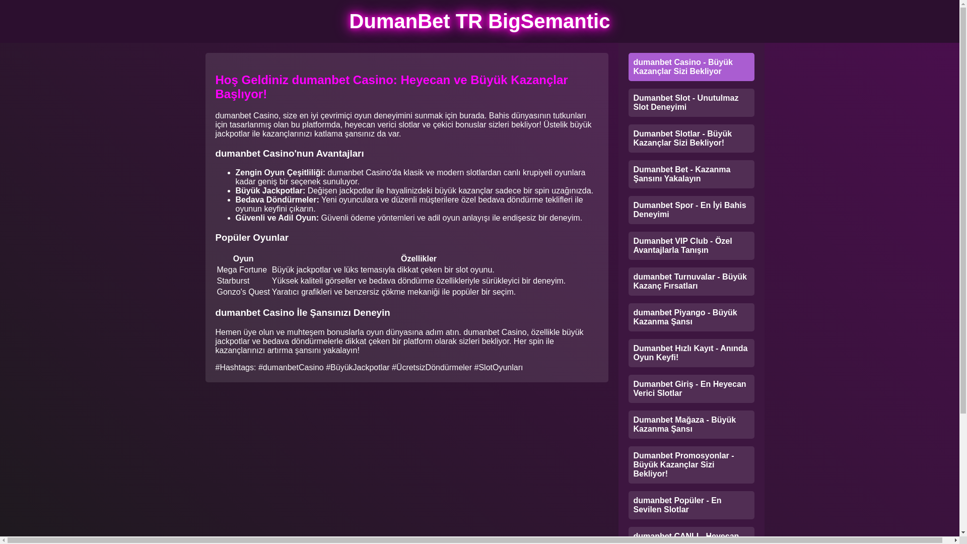 website screenshot of https://dumanbet-tr-bigsemantic-bp-newregfer.pages.dev/