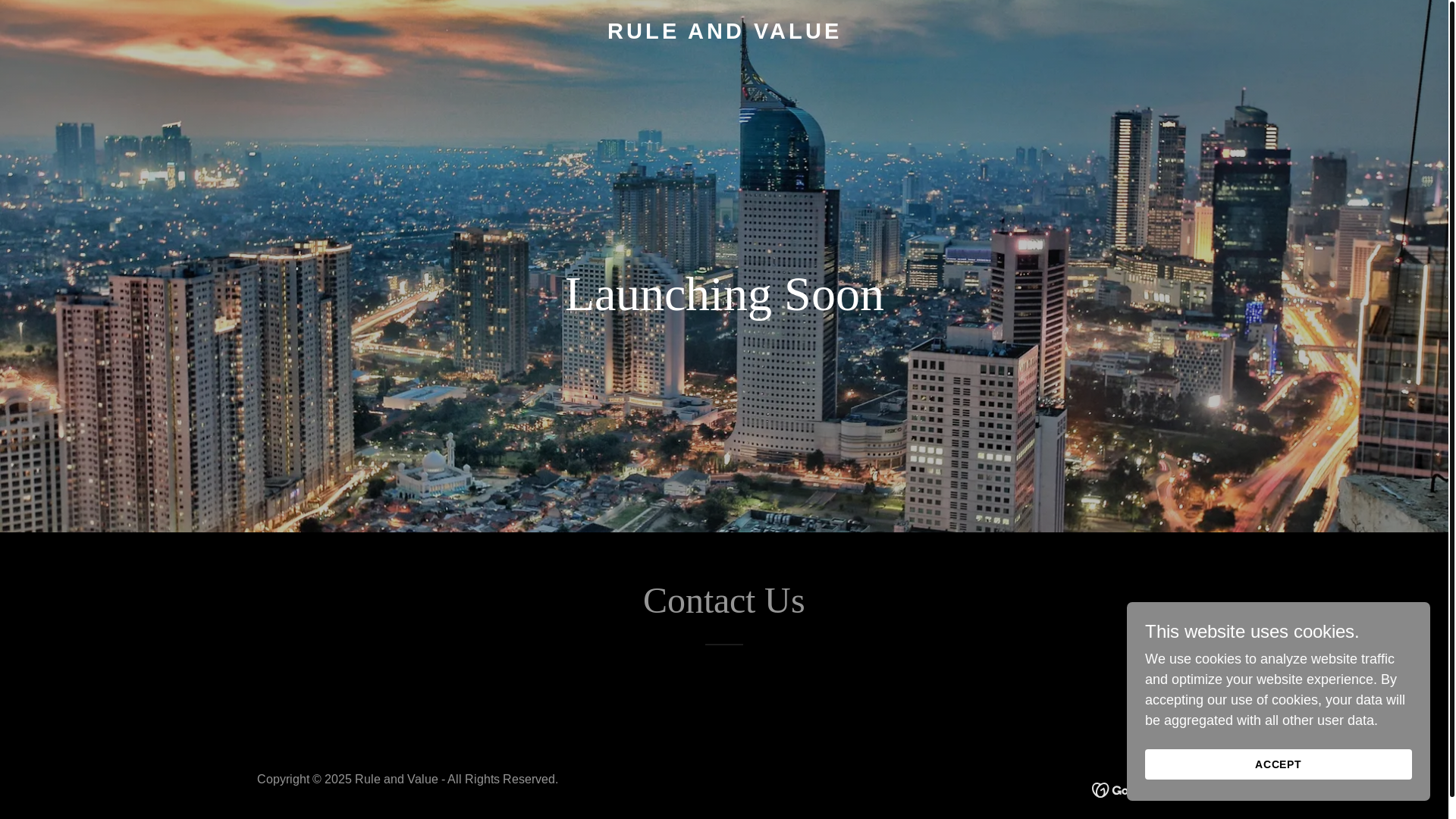 website screenshot of https://ruleandvalue.com/