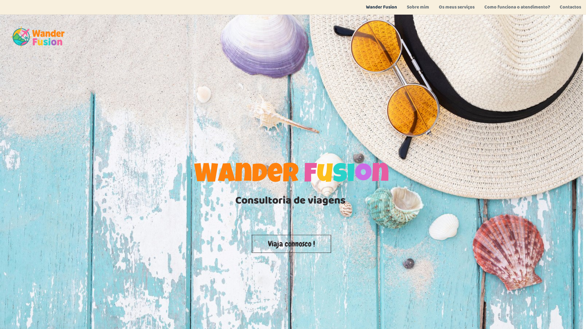 website screenshot of https://wanderfusion.top/