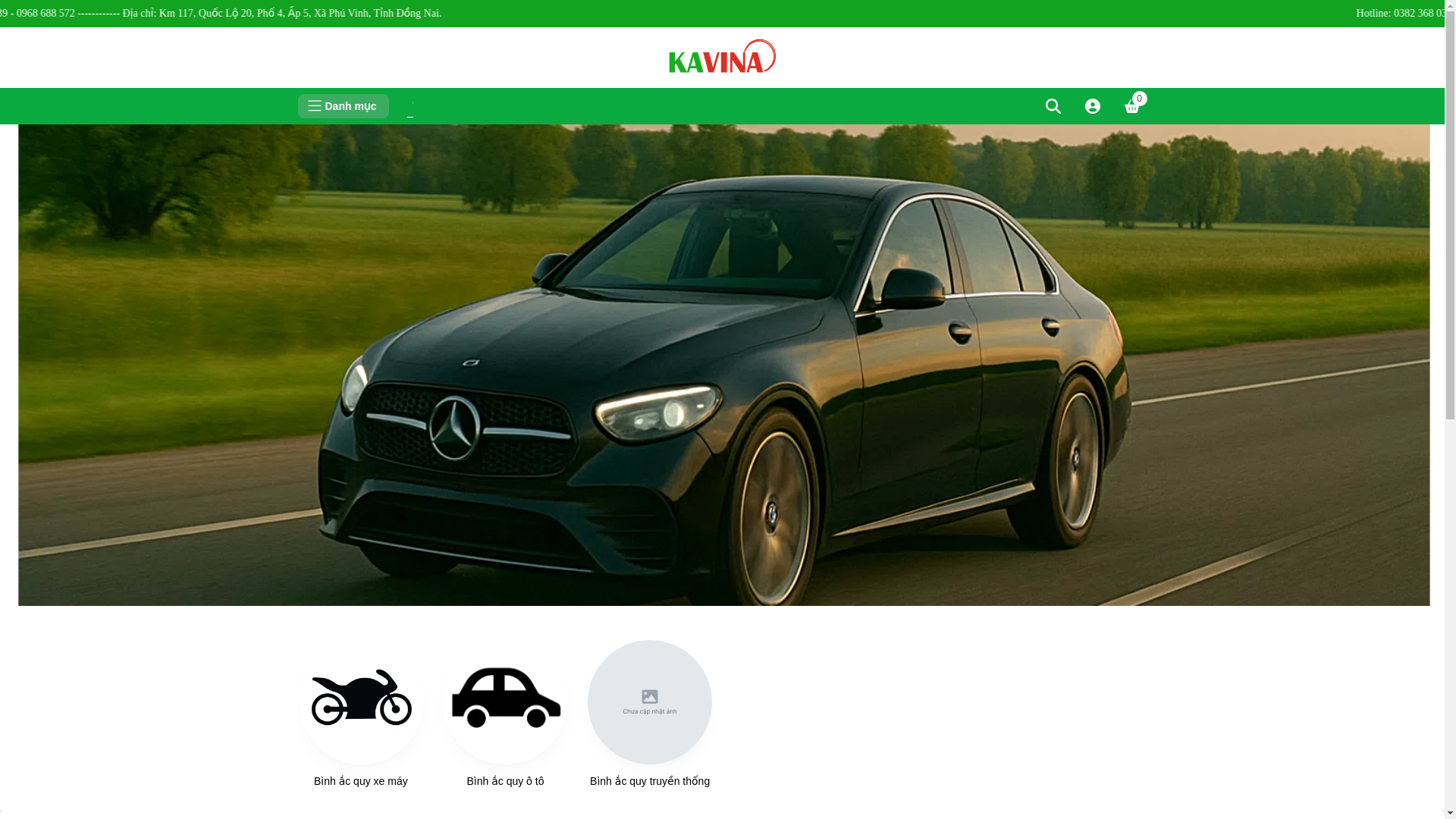 website screenshot of https://acquykavina.com/