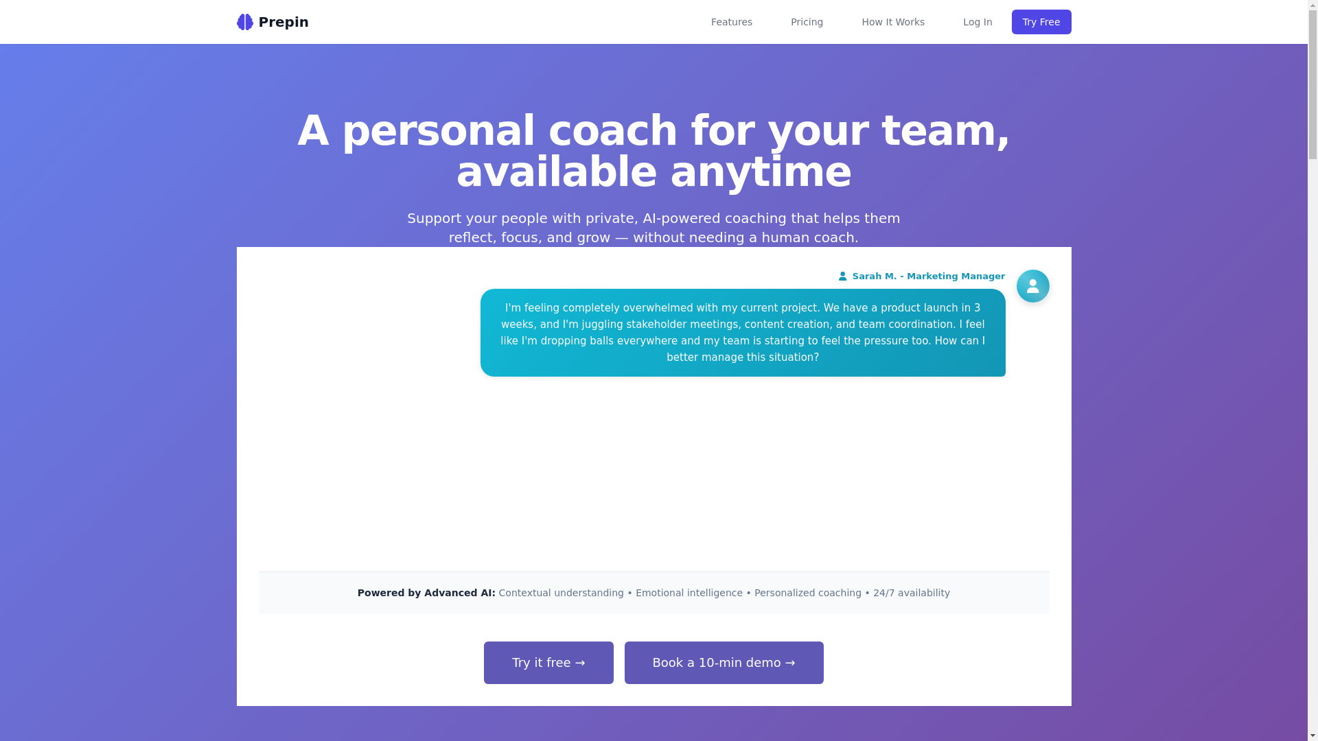 website screenshot of https://elume.ai/