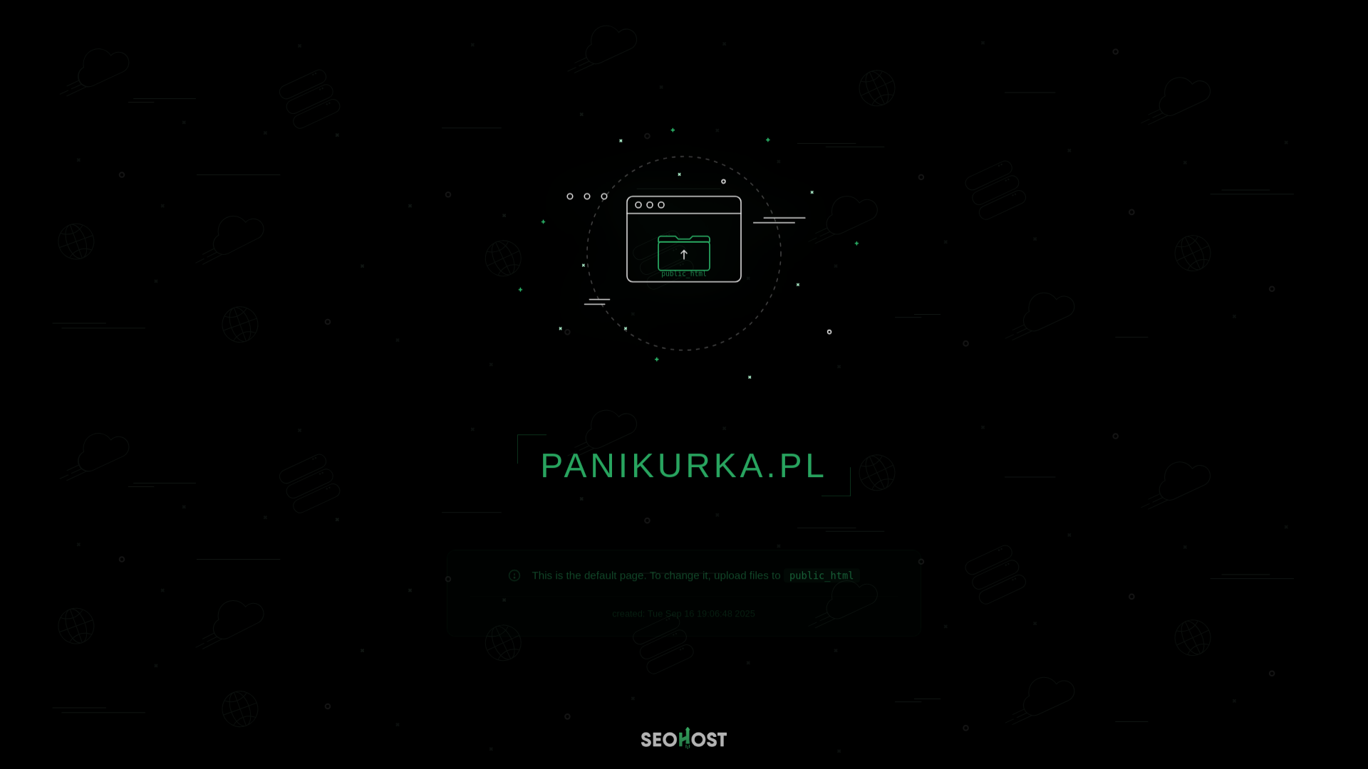 website screenshot of https://panikurka.pl/