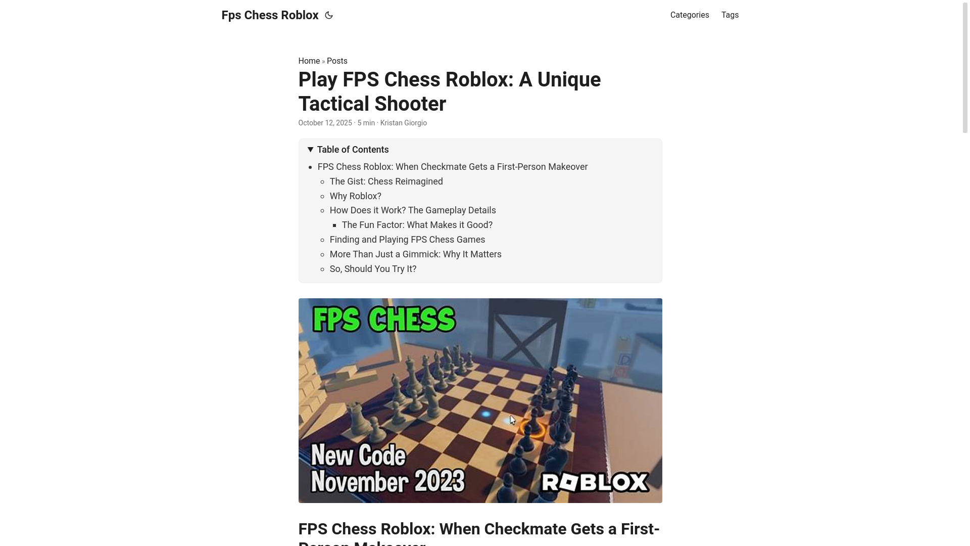 website screenshot of https://fps-chess-roblox.pages.dev/