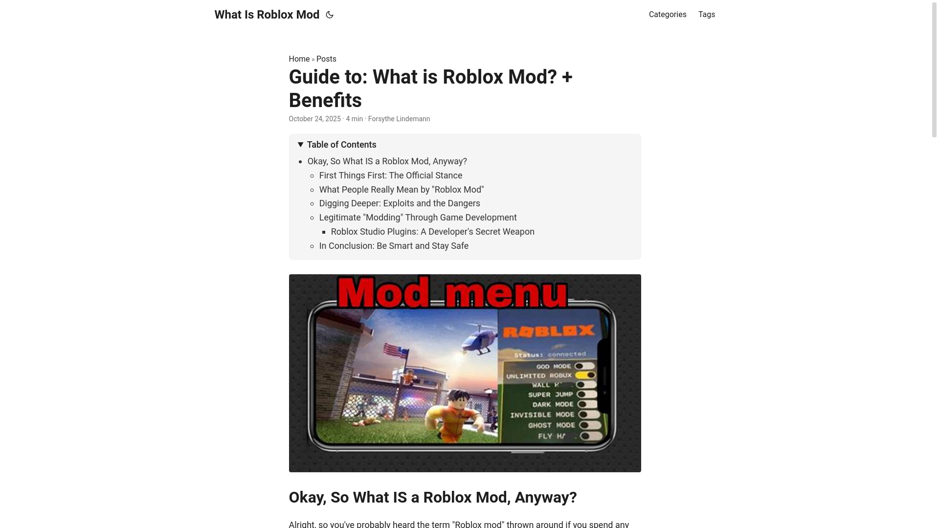 website screenshot of https://what-is-roblox-mod.pages.dev/