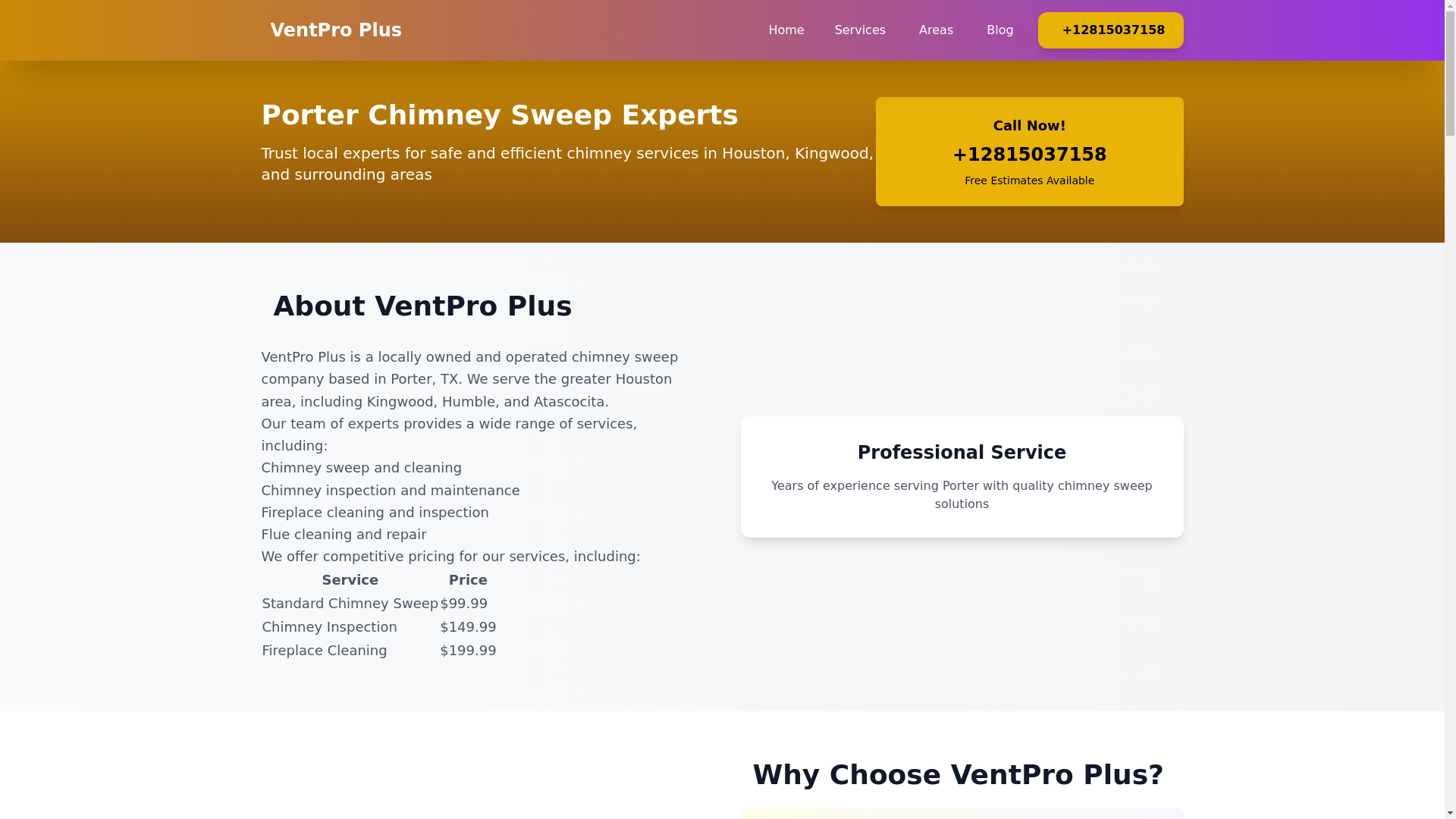 website screenshot of https://chimneysweepportertx.pages.dev/