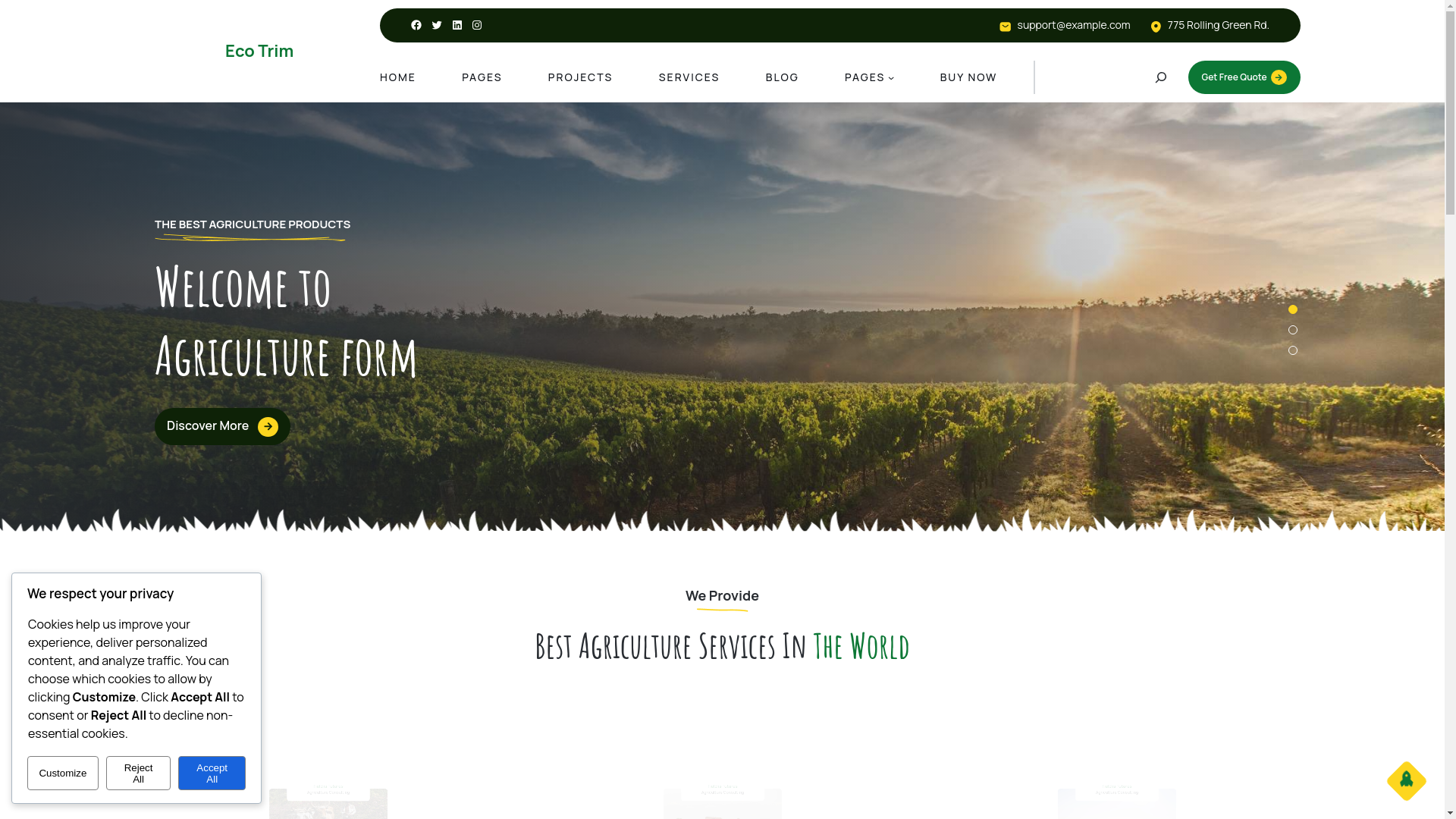 website screenshot of https://ecotrim.co.za/