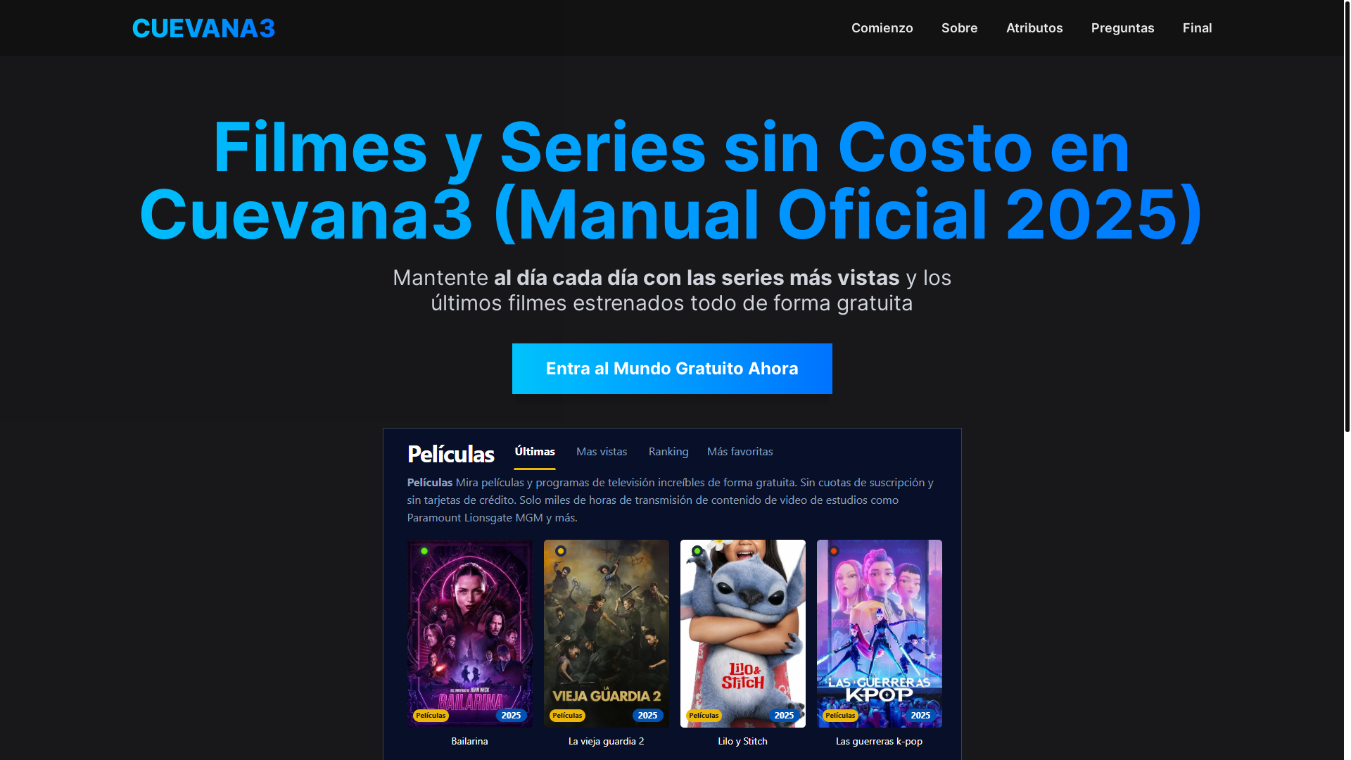 website screenshot of https://cuevana3-bpcr.pages.dev/