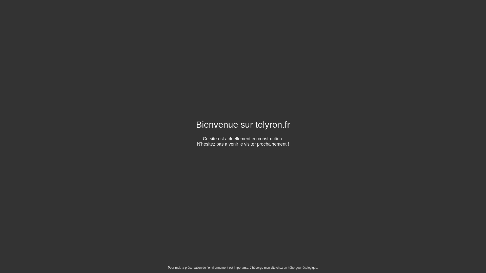 website screenshot of https://telyron.fr/
